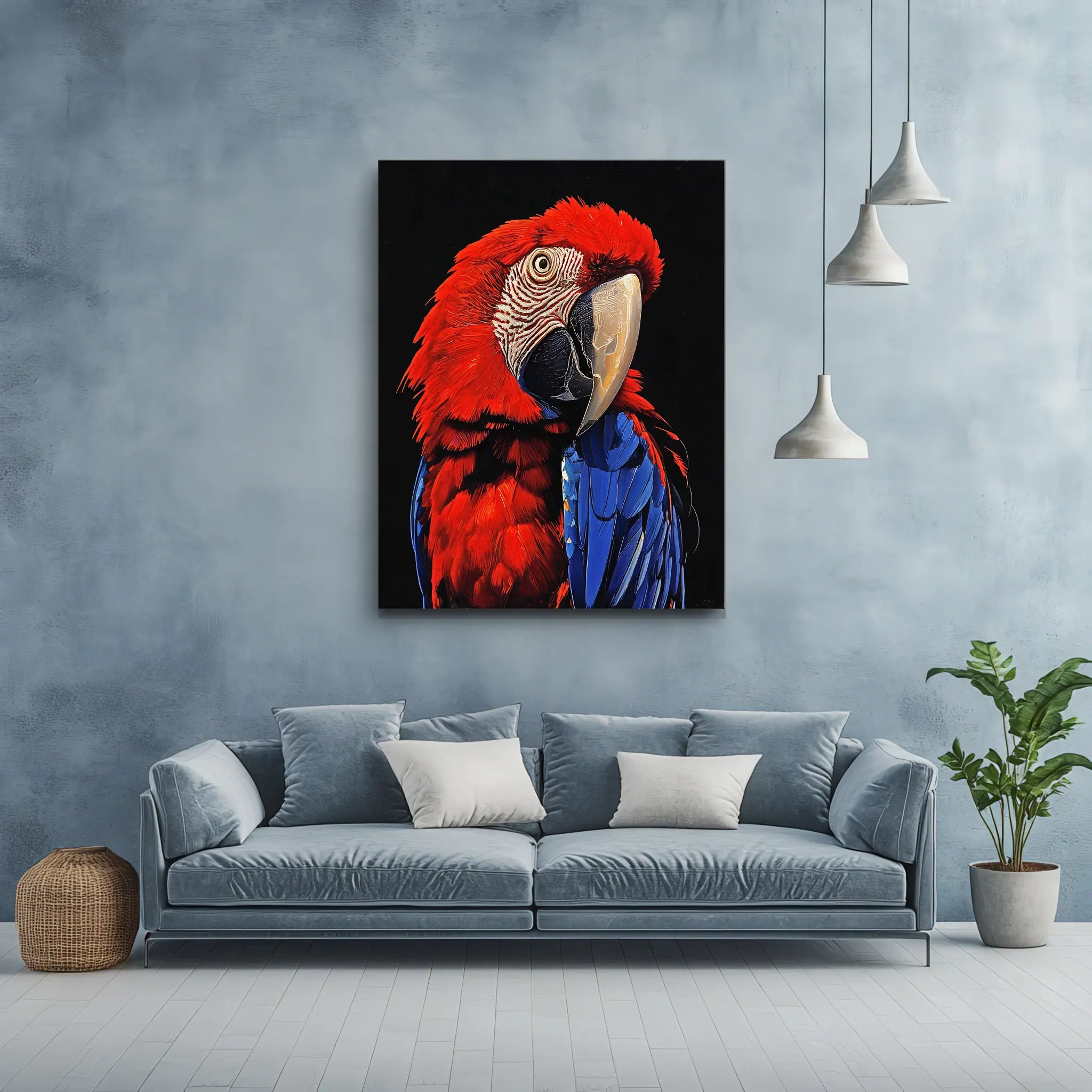 Colorful Companion Macaw Giclée Print 454614 Visual Wall Art AR3:4V-AR4:5V Giclée Print