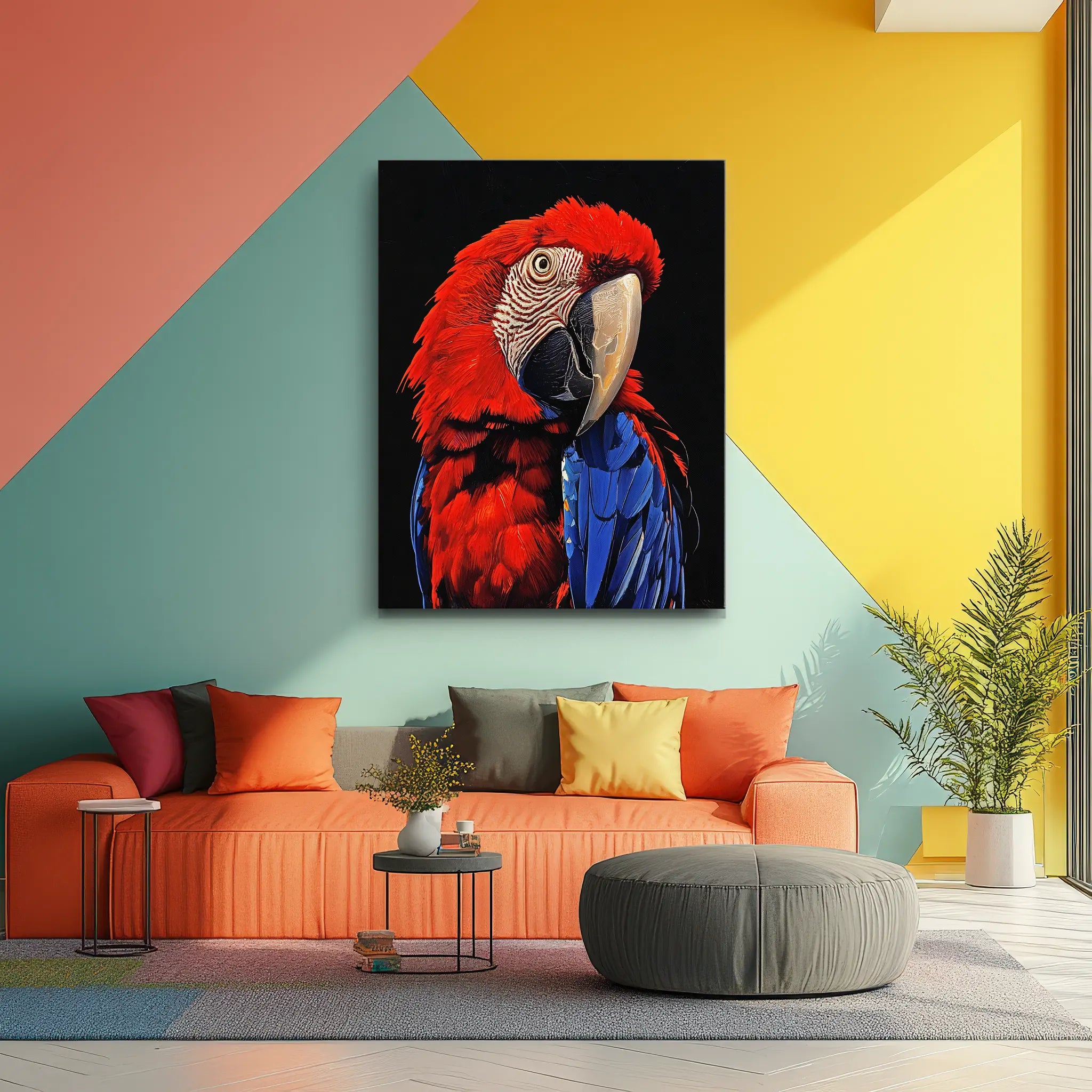 Colorful Companion Macaw Giclée Print 454614 Visual Wall Art AR3:4V-AR4:5V Giclée Print