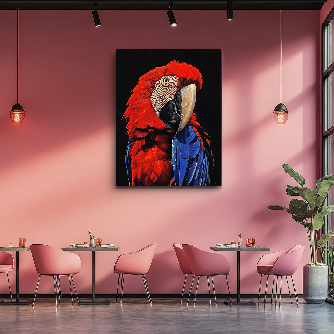 Colorful Companion Macaw Giclée Print 454614 Visual Wall Art AR3:4V-AR4:5V Giclée Print