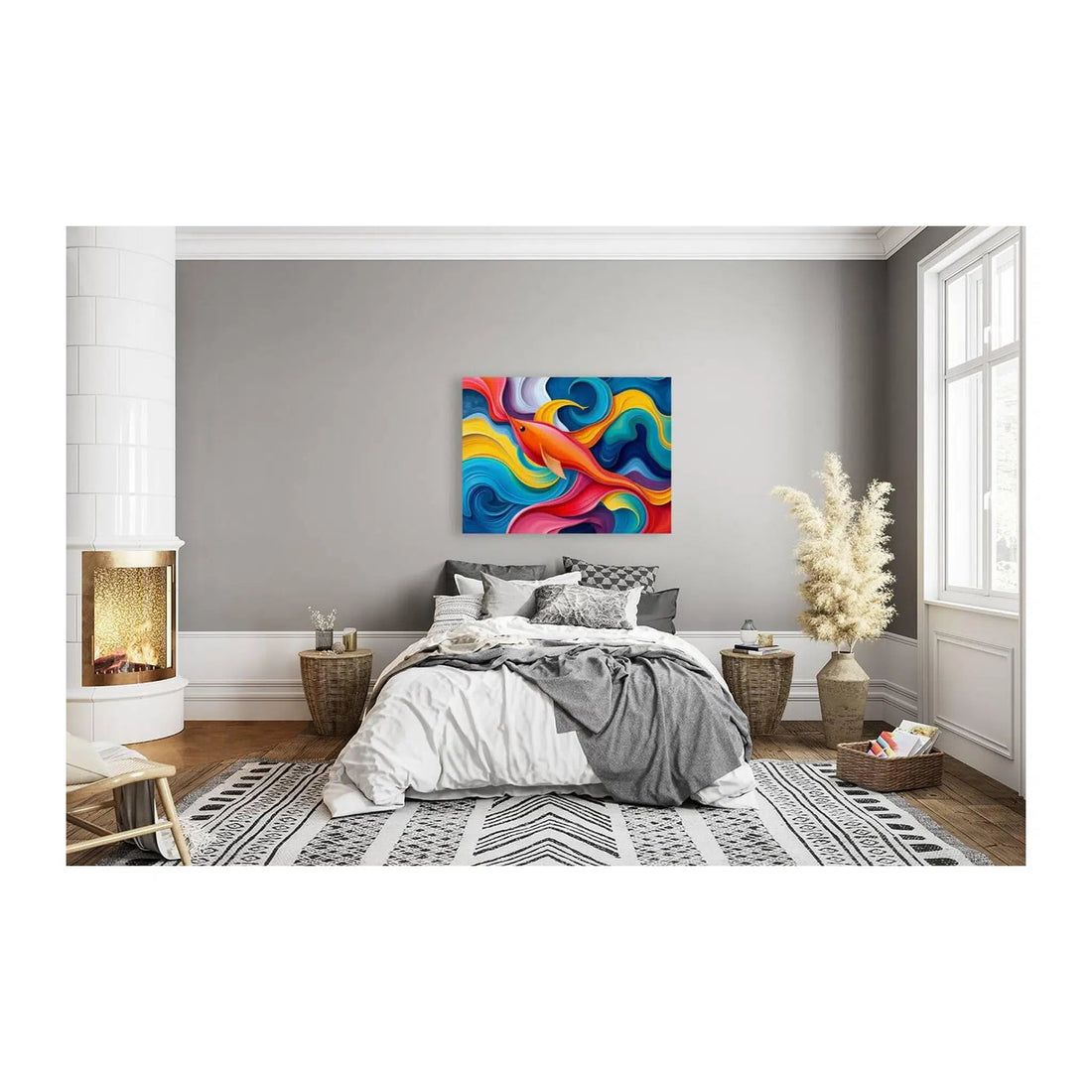 Colorful Swirls Fish Giclée Print 43403 Visual Wall Art