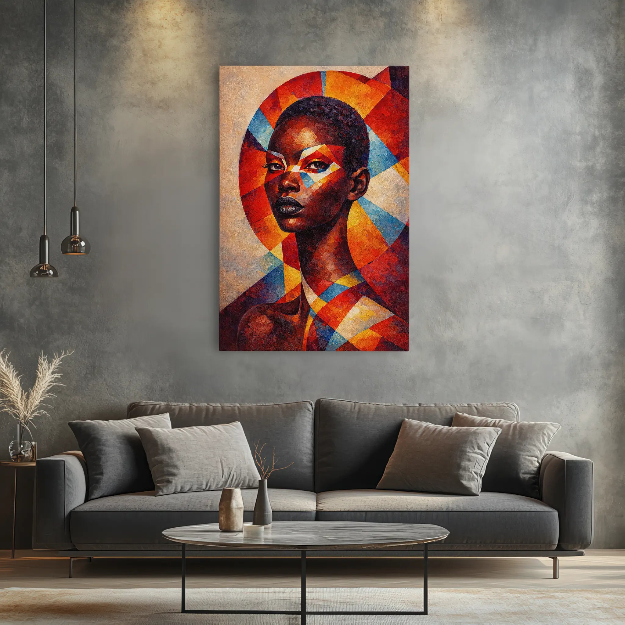 Colorwheel Halo Portrait Giclée Print 235003 Visual Wall Art AR2:3V Giclée Print
