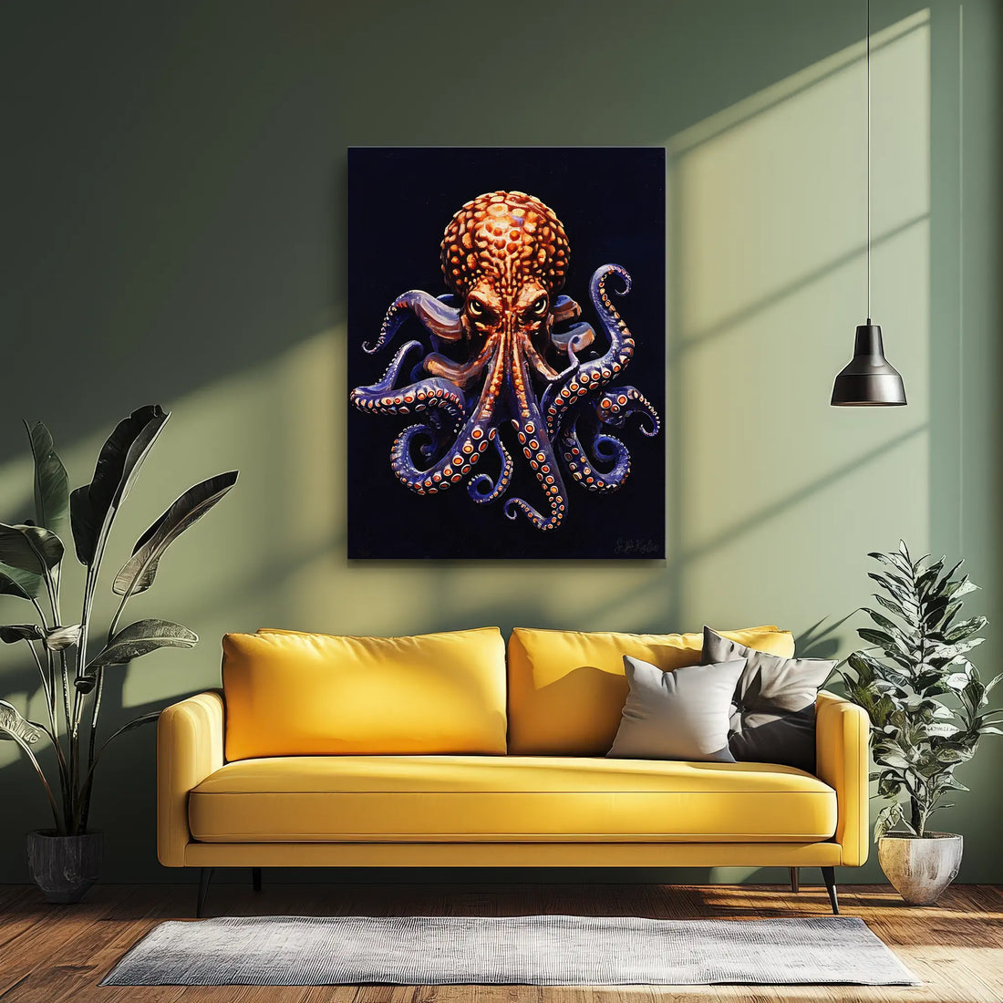 Common Octopus Giclée Print Octopus vulgaris 451008 Visual Wall Art AR3:4V-AR4:5V Giclée Print