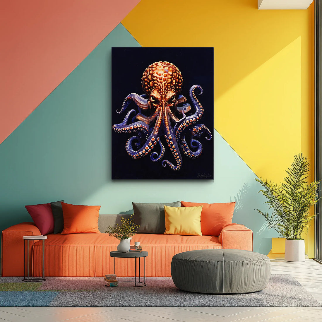 Common Octopus Giclée Print Octopus vulgaris 451008 Visual Wall Art AR3:4V-AR4:5V Giclée Print