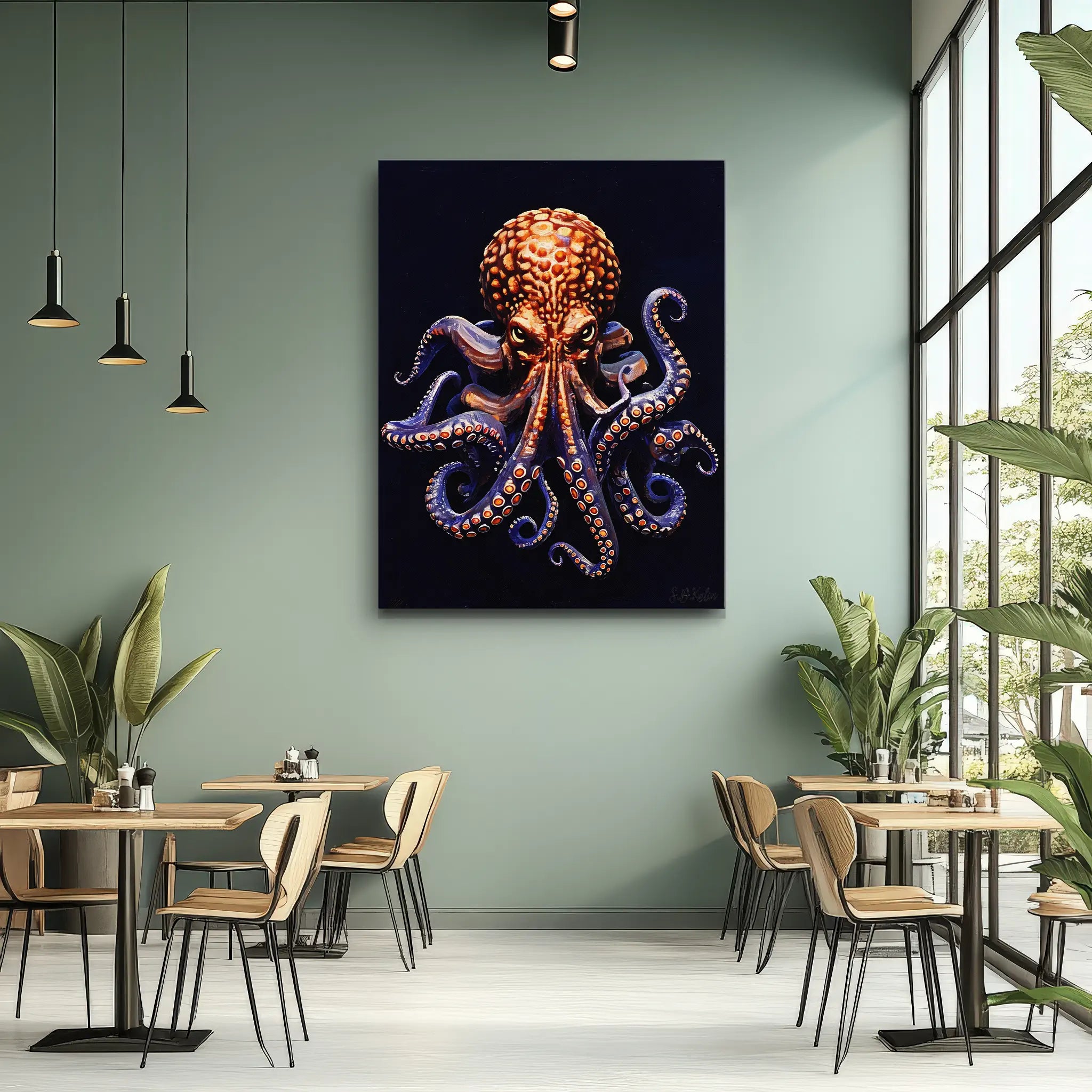 Common Octopus Giclée Print Octopus vulgaris 451008 Visual Wall Art AR3:4V-AR4:5V Giclée Print