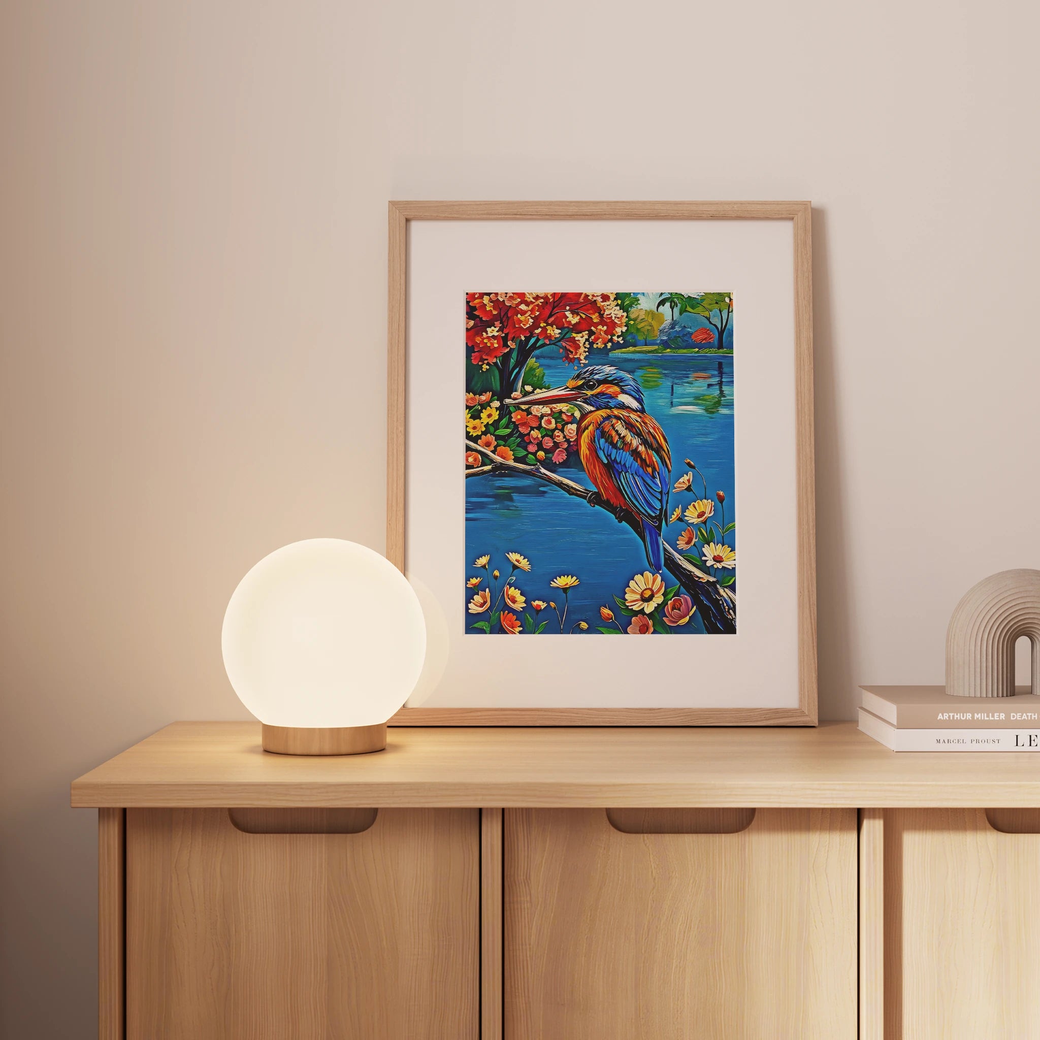 Common Kingfisher Alcedo Atthis-Framed Paper Print-452217 Visual Wall Art Framed Print