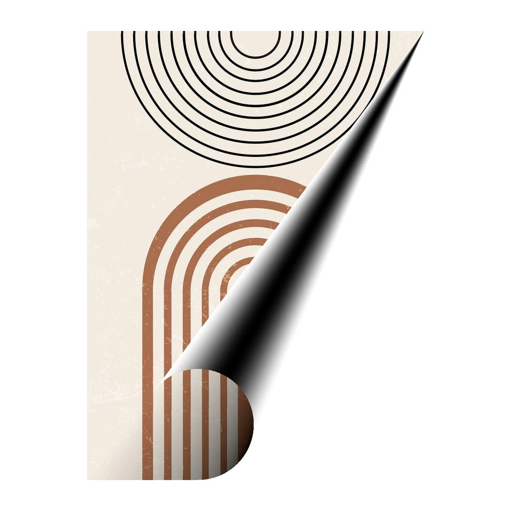 Concentric Arches Bohemian Giclée Print 34251 Giclée Fine Art Matte Paper Print Visual Wall Art