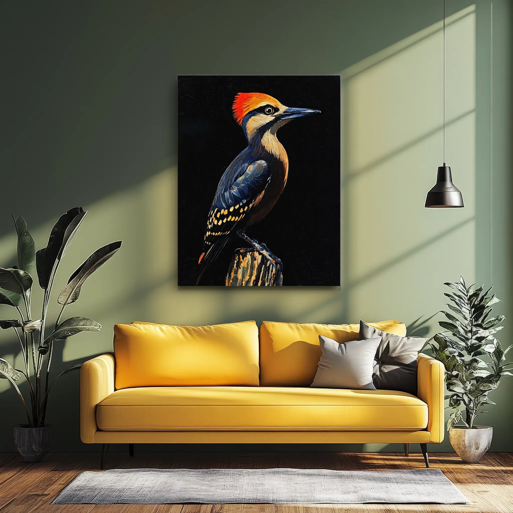Crested Woodpecker Perched Giclée Print 454615 Visual Wall Art AR3:4V-AR4:5V Giclée Print