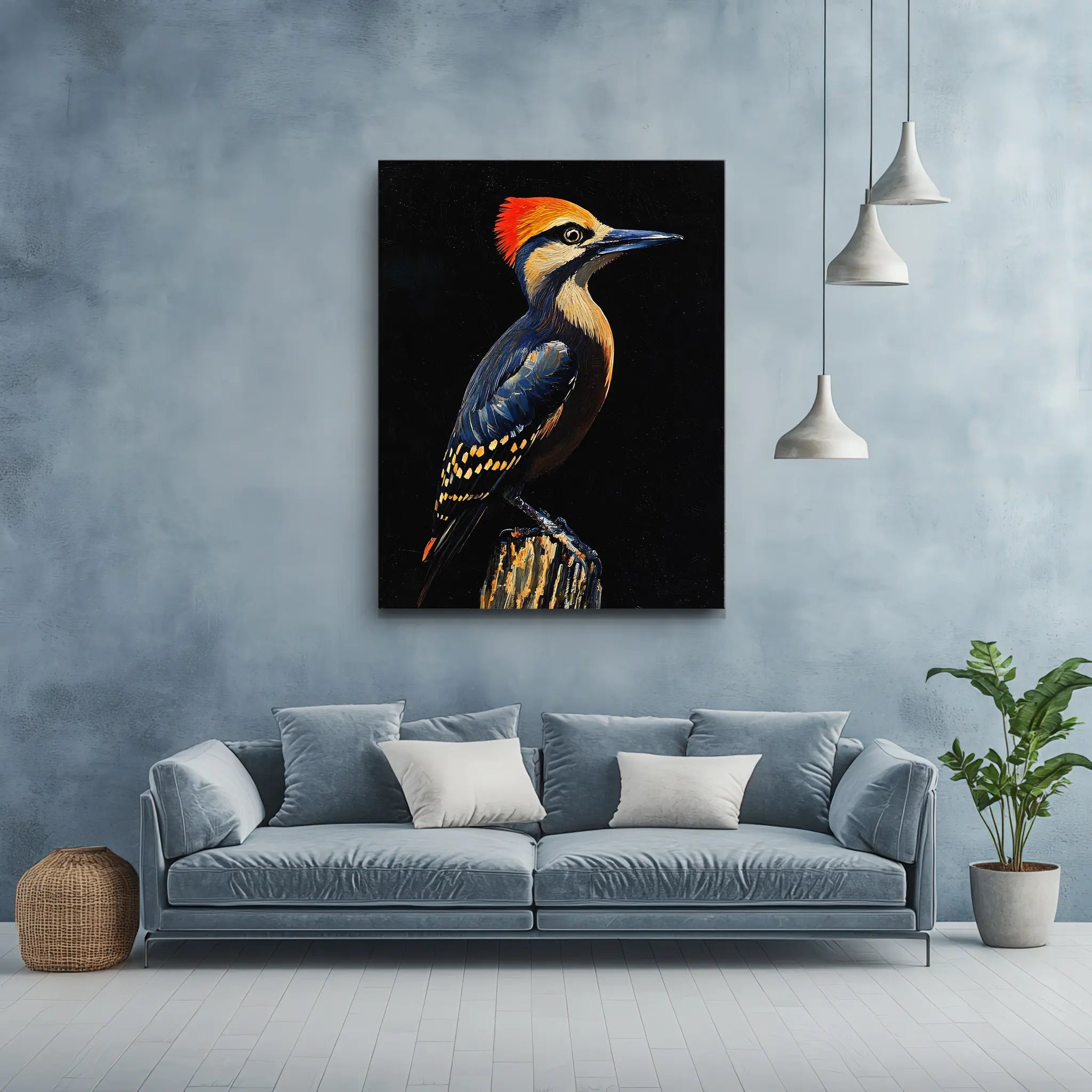 Crested Woodpecker Perched Giclée Print 454615 Visual Wall Art AR3:4V-AR4:5V Giclée Print
