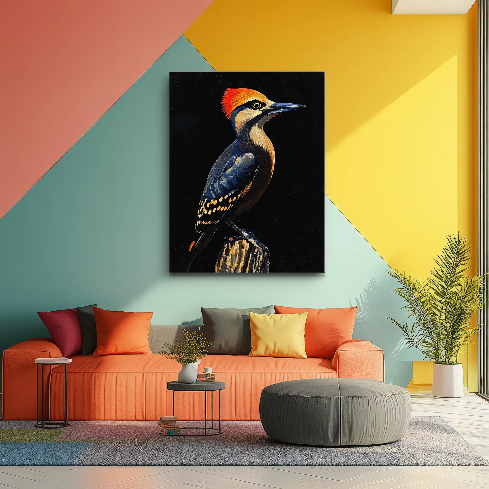 Crested Woodpecker Perched Giclée Print 454615 Visual Wall Art AR3:4V-AR4:5V Giclée Print
