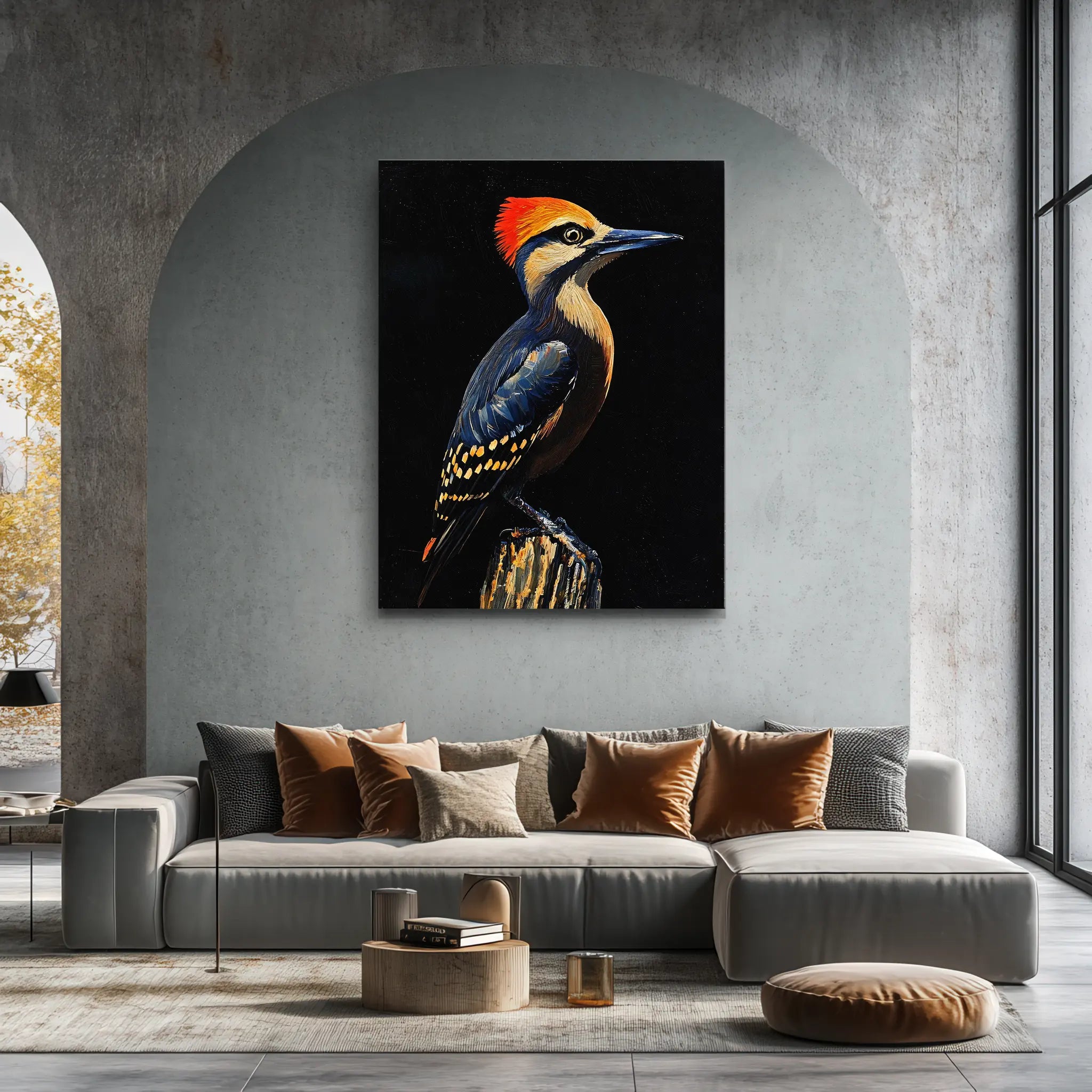 Crested Woodpecker Perched Giclée Print 454615 Visual Wall Art AR3:4V-AR4:5V Giclée Print