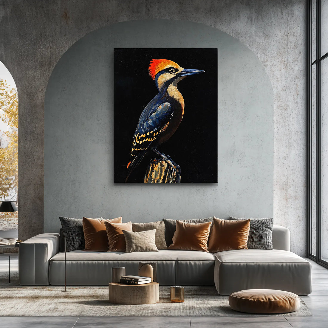 Crested Woodpecker Perched Giclée Print 454615 Visual Wall Art AR3:4V-AR4:5V Giclée Print