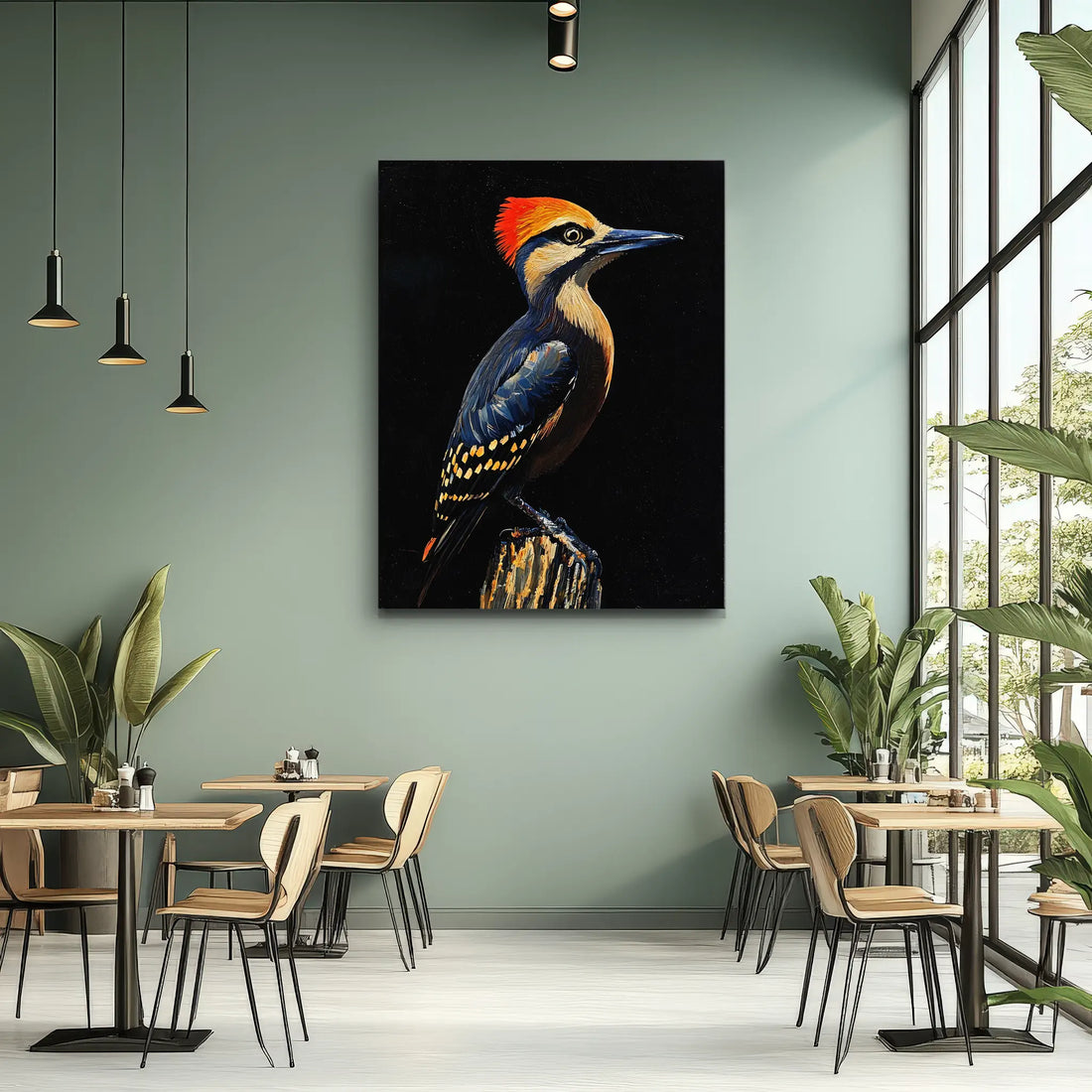 Crested Woodpecker Perched Giclée Print 454615 Visual Wall Art AR3:4V-AR4:5V Giclée Print