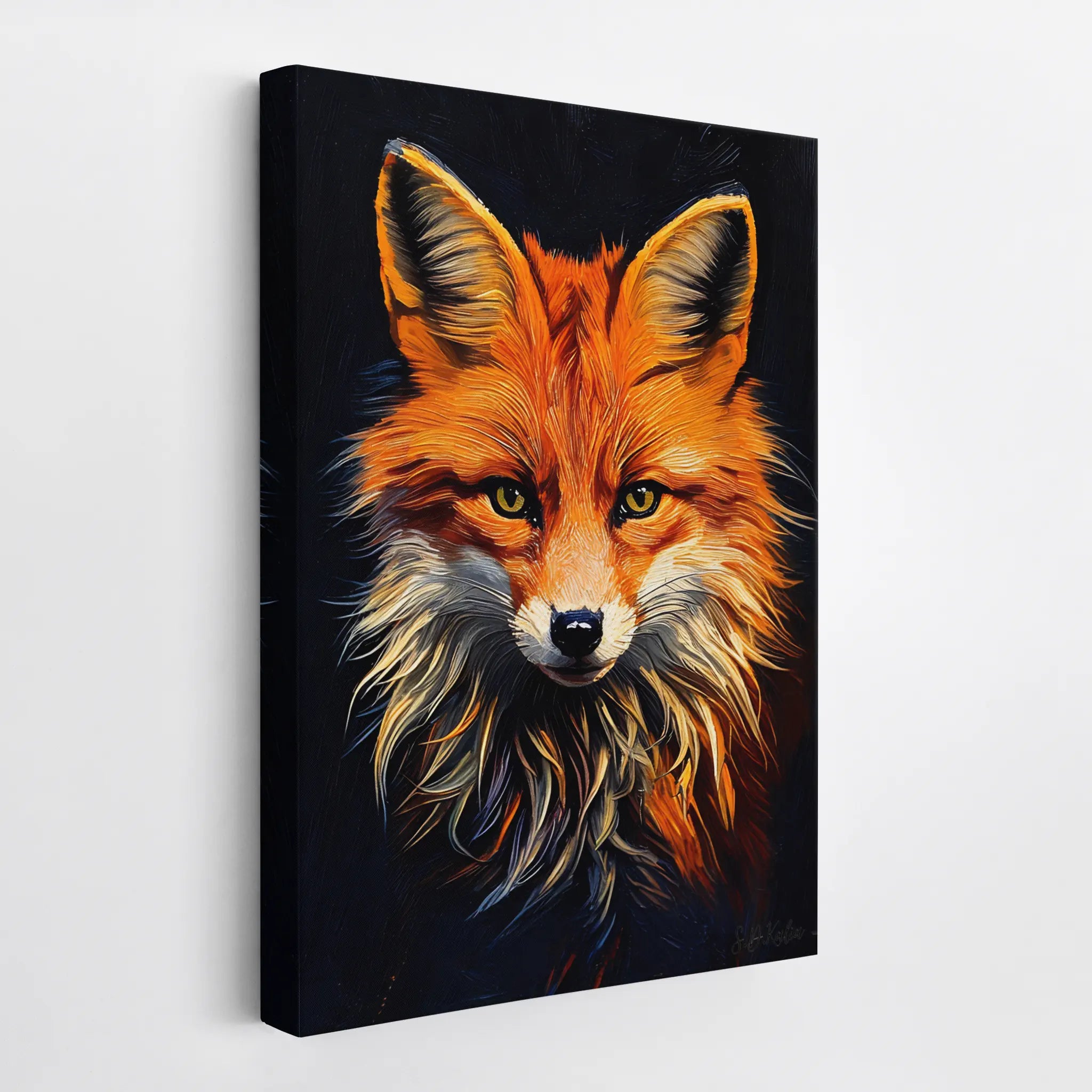 Crimson Fox Quiet Fire Giclée Print 231070 Visual Wall Art AR2:3V Giclée Print