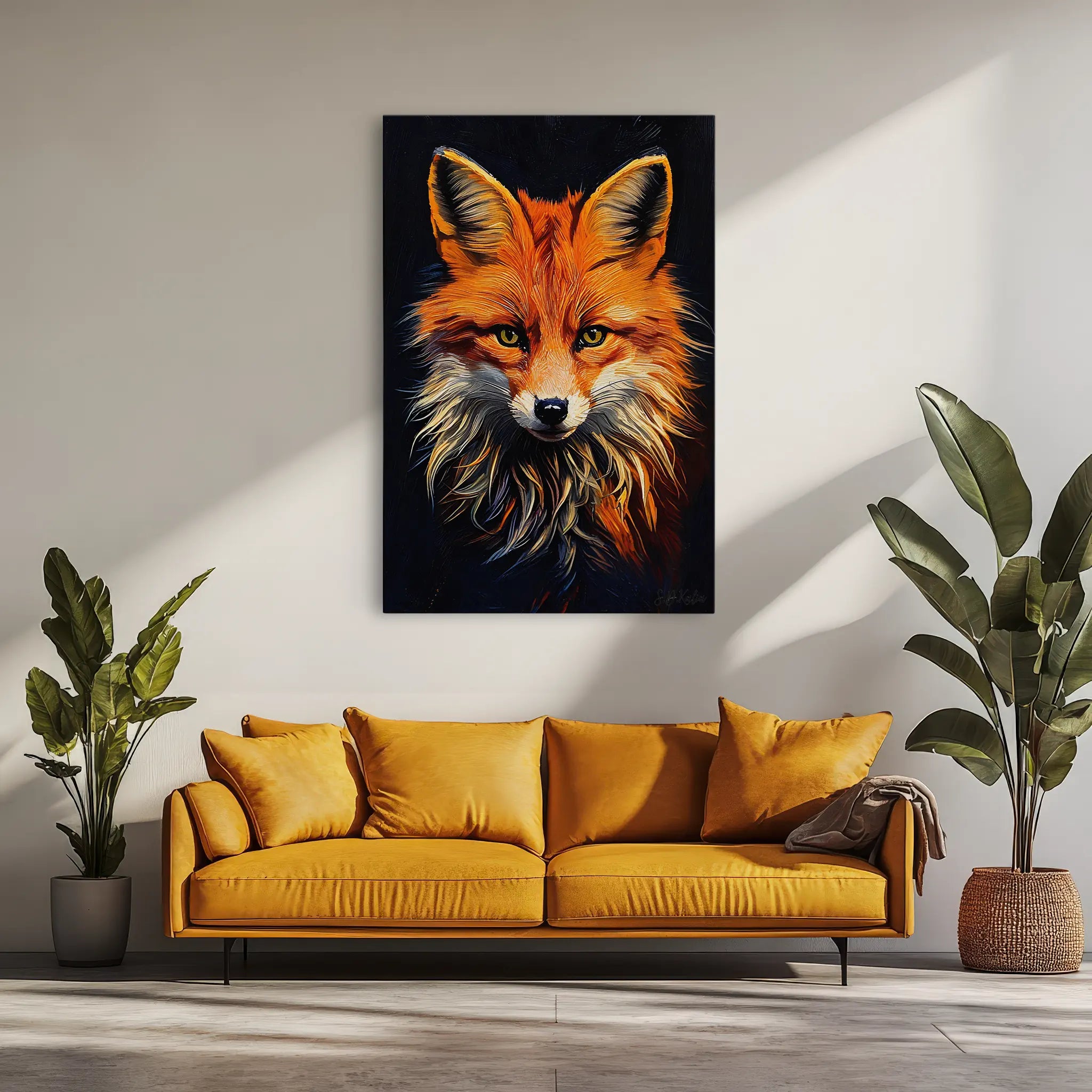 Crimson Fox Quiet Fire Giclée Print 231070 Visual Wall Art AR2:3V Giclée Print