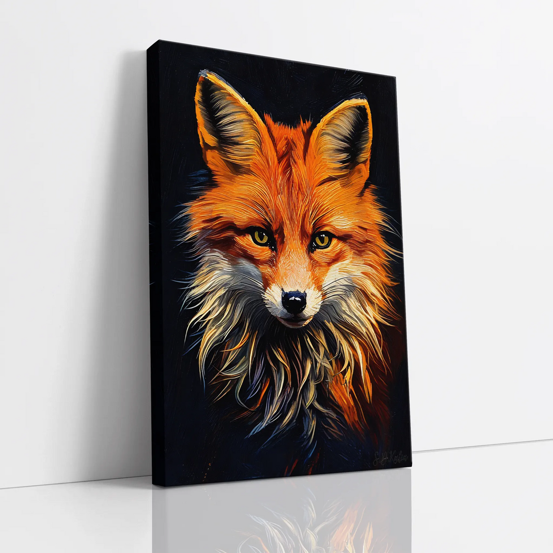 Crimson Fox Quiet Fire Giclée Print 231070 Visual Wall Art AR2:3V Giclée Print