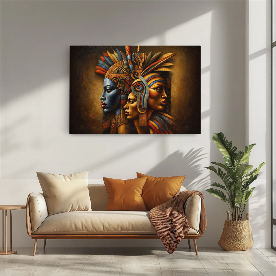 Crowned in Fire and Blue Giclée Print 329002 Visual Wall Art AR3:2H Giclée Print