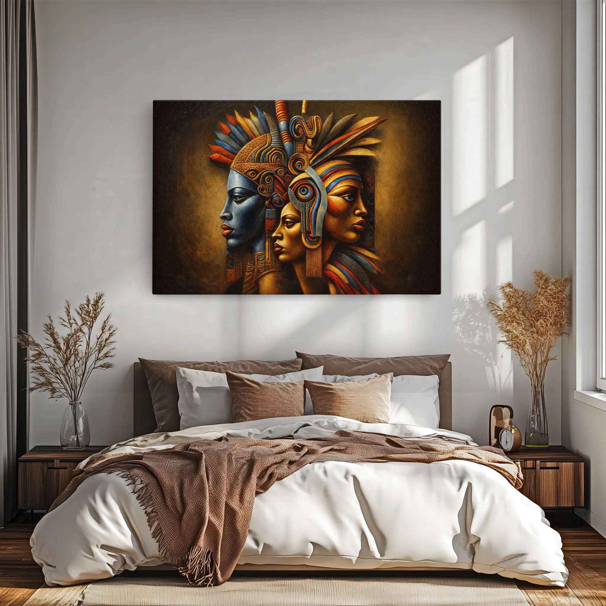 Crowned in Fire and Blue Giclée Print 329002 Visual Wall Art AR3:2H Giclée Print