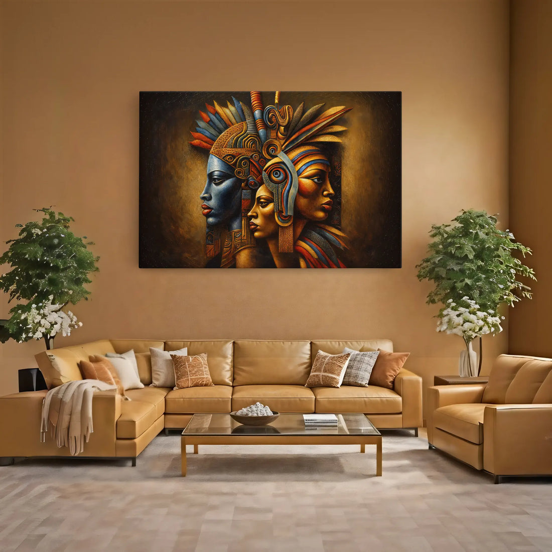 Crowned in Fire and Blue Giclée Print 329002 Visual Wall Art AR3:2H Giclée Print