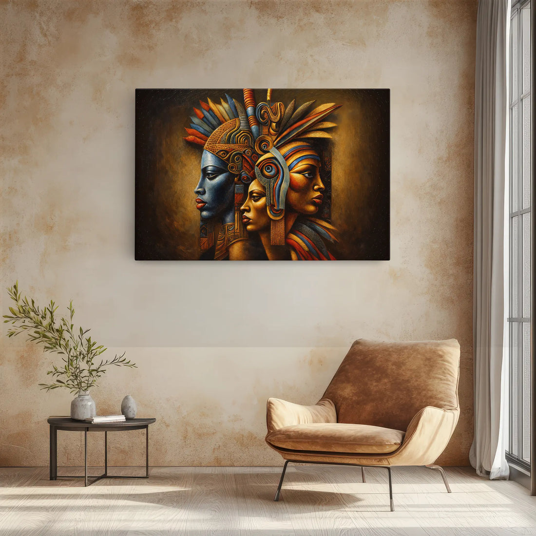 Crowned in Fire and Blue Giclée Print 329002 Visual Wall Art AR3:2H Giclée Print