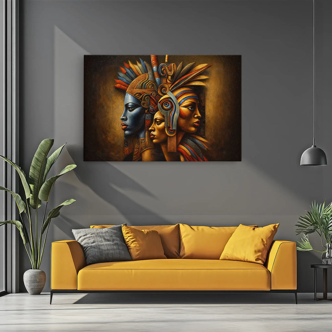 Crowned in Fire and Blue Giclée Print 329002 Visual Wall Art AR3:2H Giclée Print