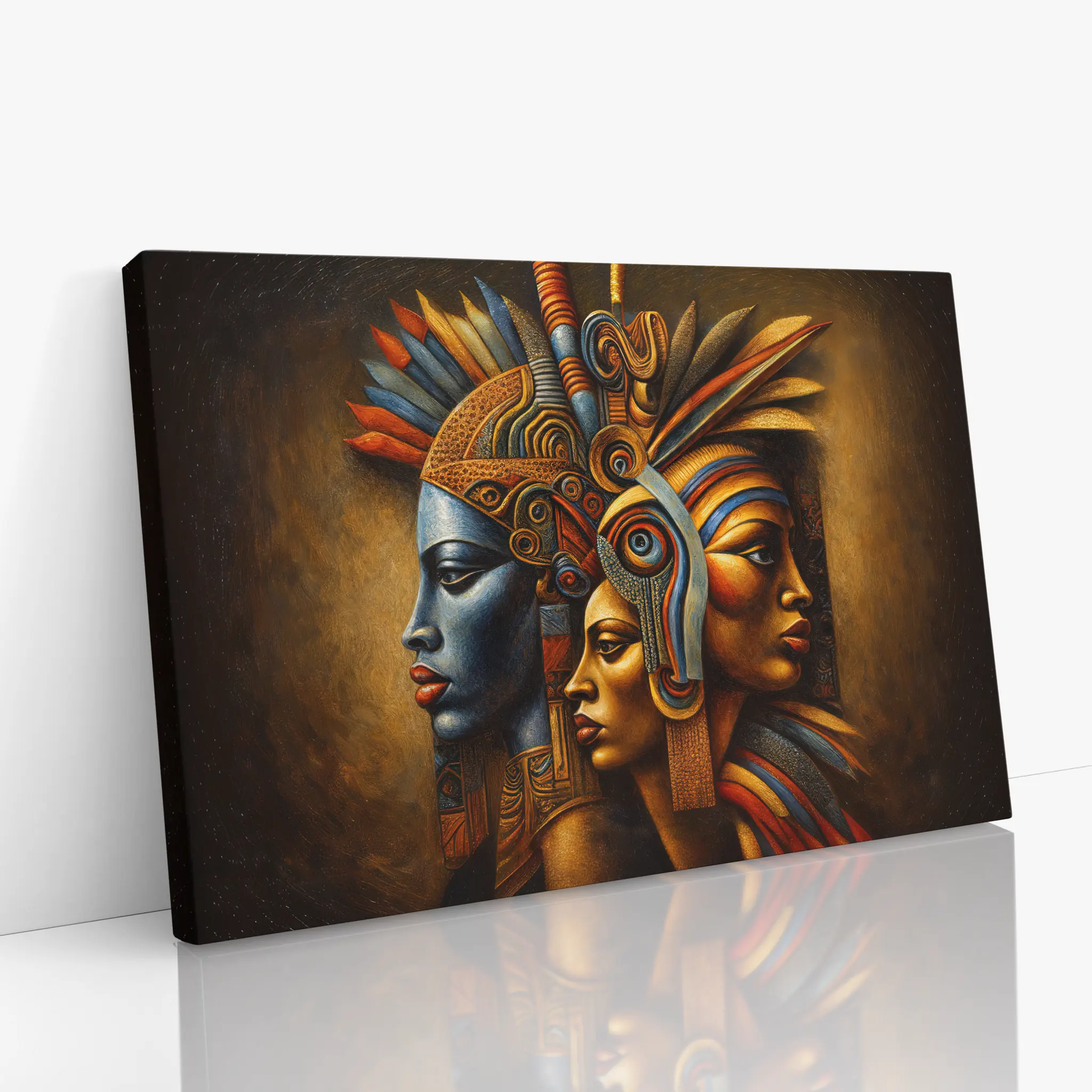 Crowned in Fire and Blue Giclée Print 329002 Visual Wall Art AR3:2H Giclée Print