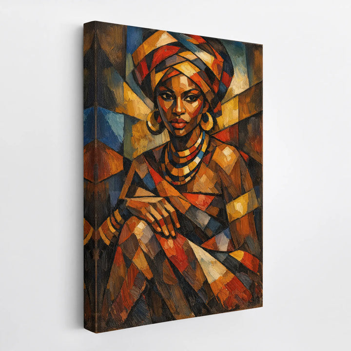 Cubist African Woman Giclée Print 235004 Visual Wall Art AR2:3V Giclée Print