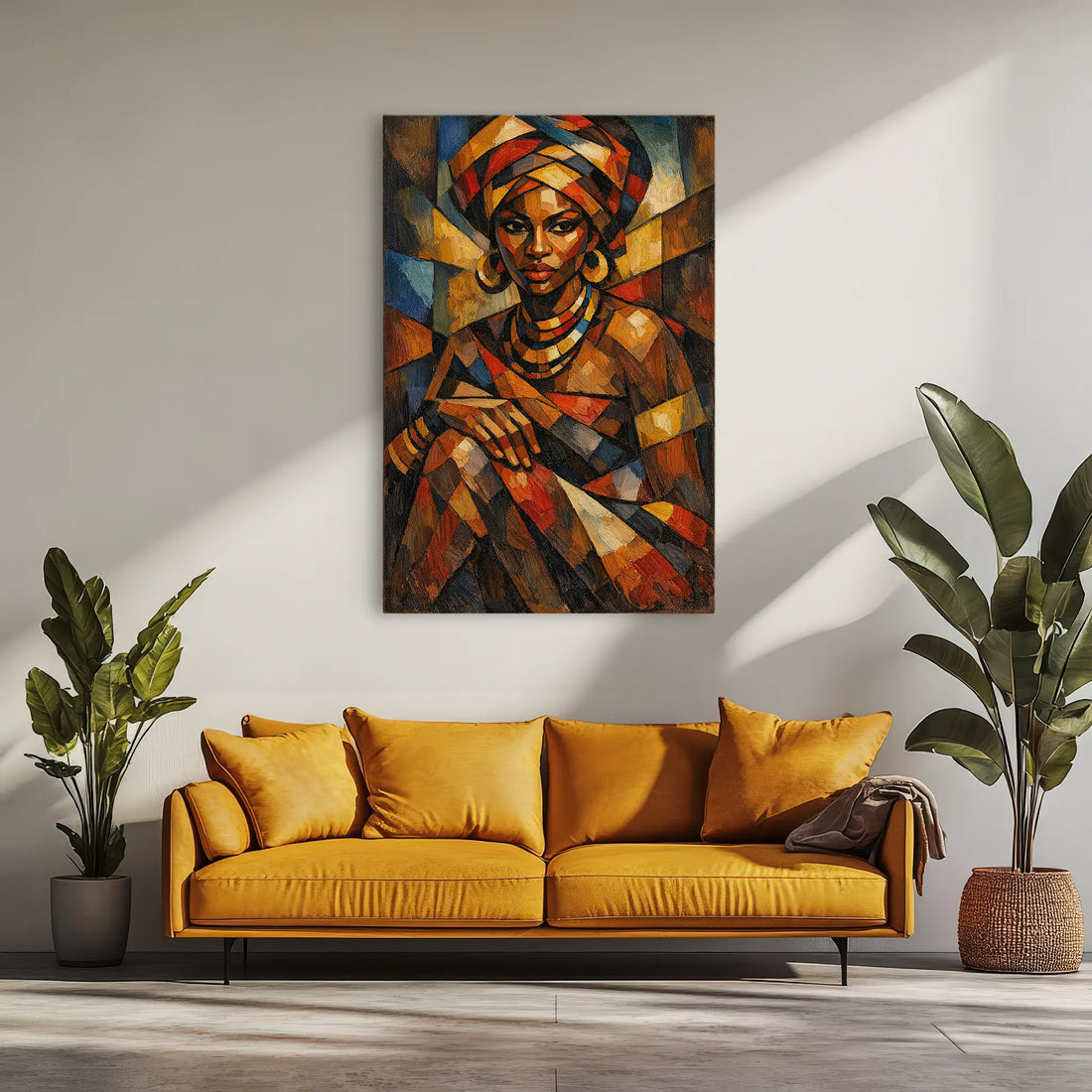 Cubist African Woman Giclée Print 235004 Visual Wall Art AR2:3V Giclée Print