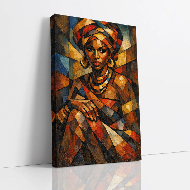 Cubist African Woman Giclée Print 235004 Visual Wall Art AR2:3V Giclée Print