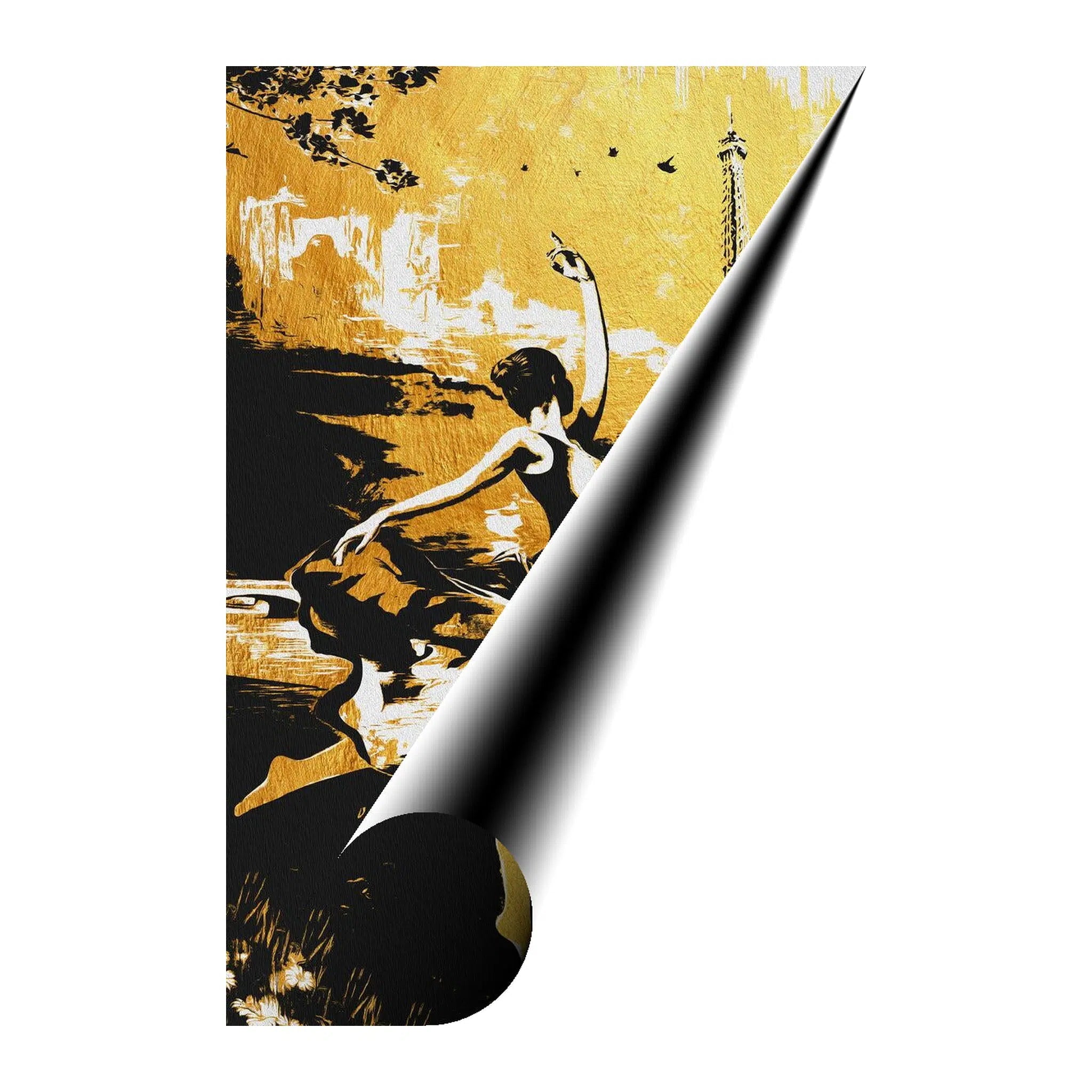 Dancer Gold Giclée Print 23901 Giclée Rolled Canvas Print Visual Wall Art