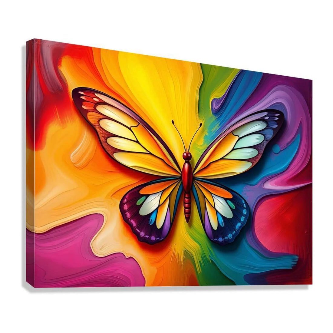 Dazzling Butterfly Giclee Print 43501 Giclée Stretched Canvas Print Pictorem.com