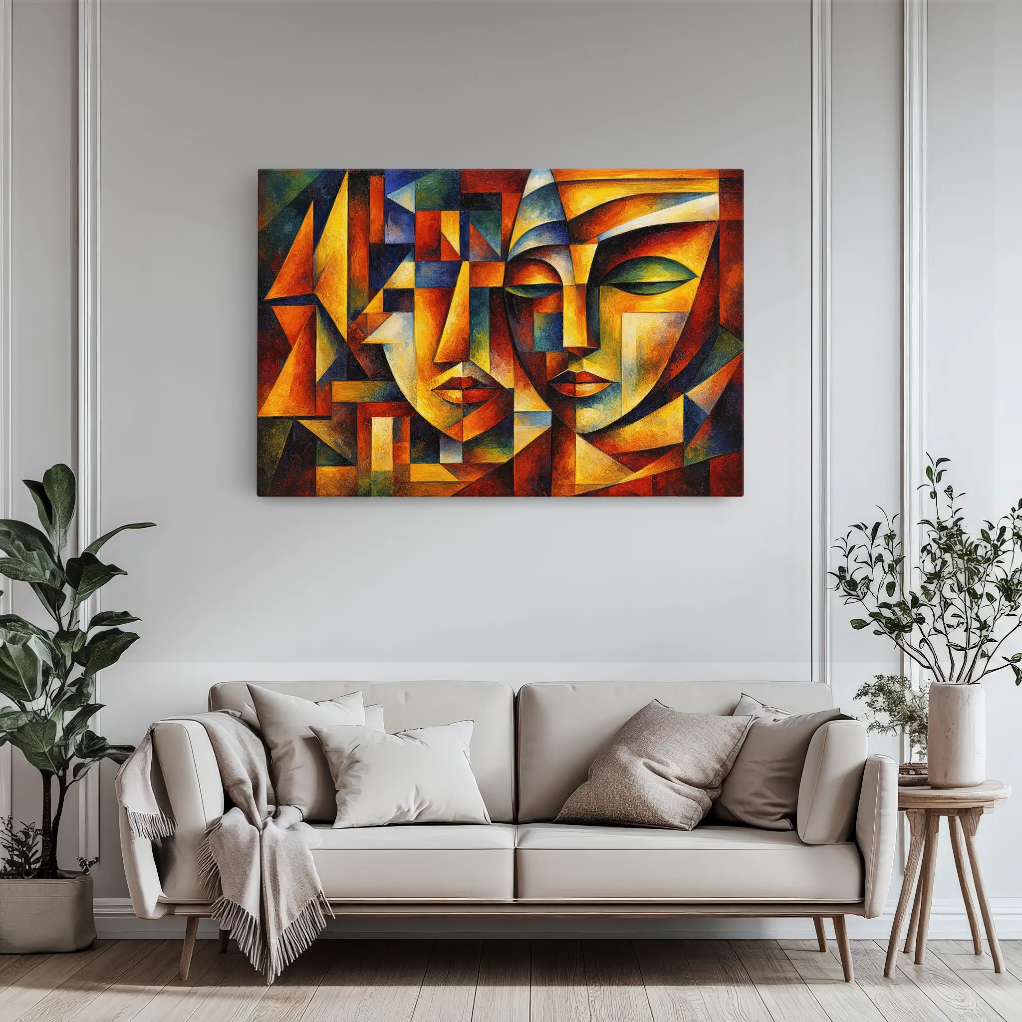 Dramatic Contrast and Depth Faces Giclée Print 329024 Visual Wall Art AR3:2H Giclée Print