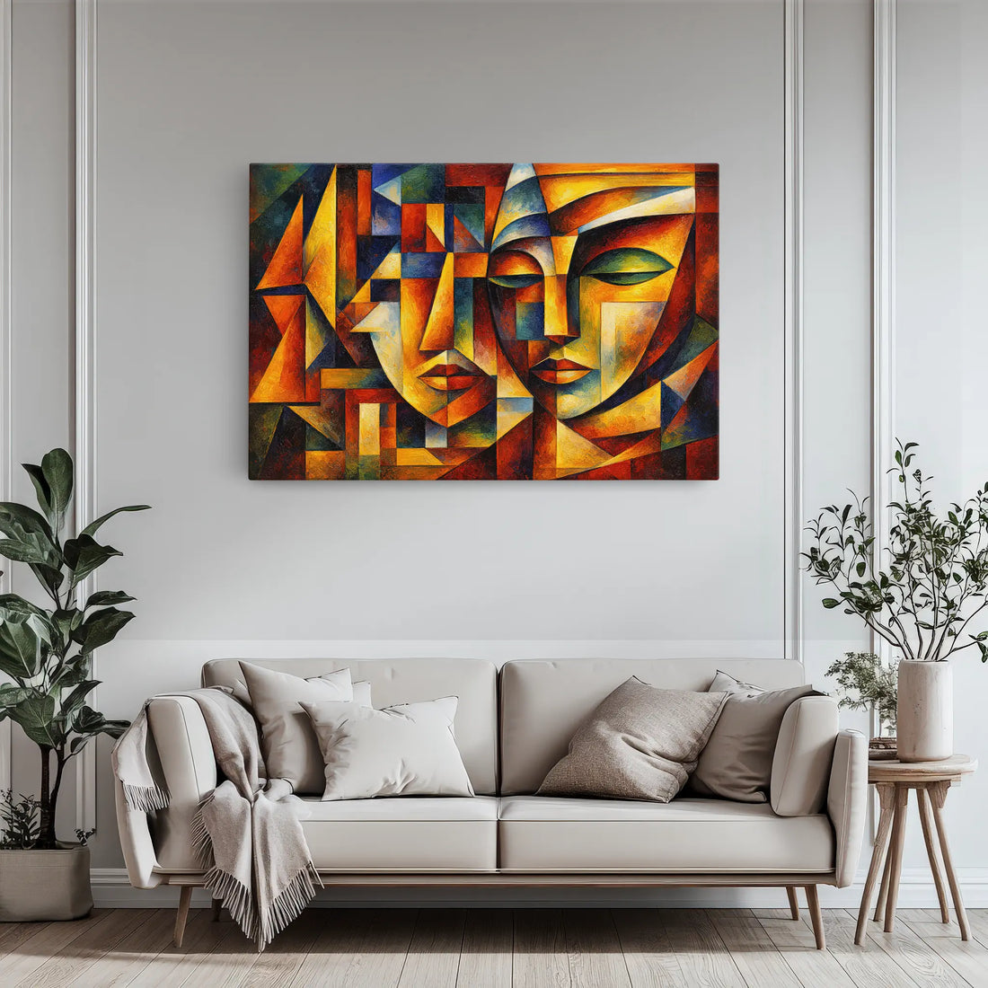 Dramatic Contrast and Depth Faces Giclée Print 329024 Visual Wall Art AR3:2H Giclée Print