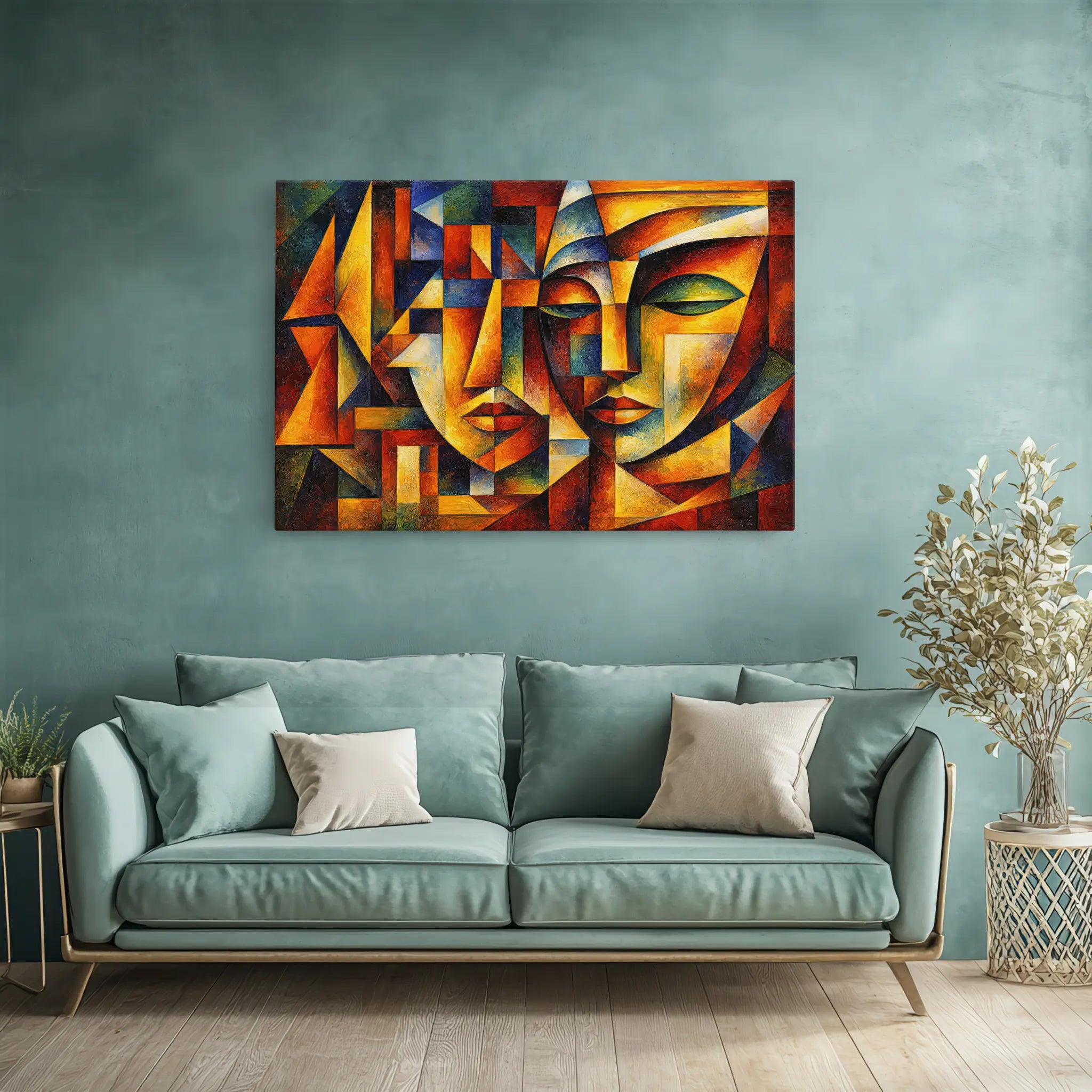 Dramatic Contrast and Depth Faces Giclée Print 329024 Visual Wall Art AR3:2H Giclée Print