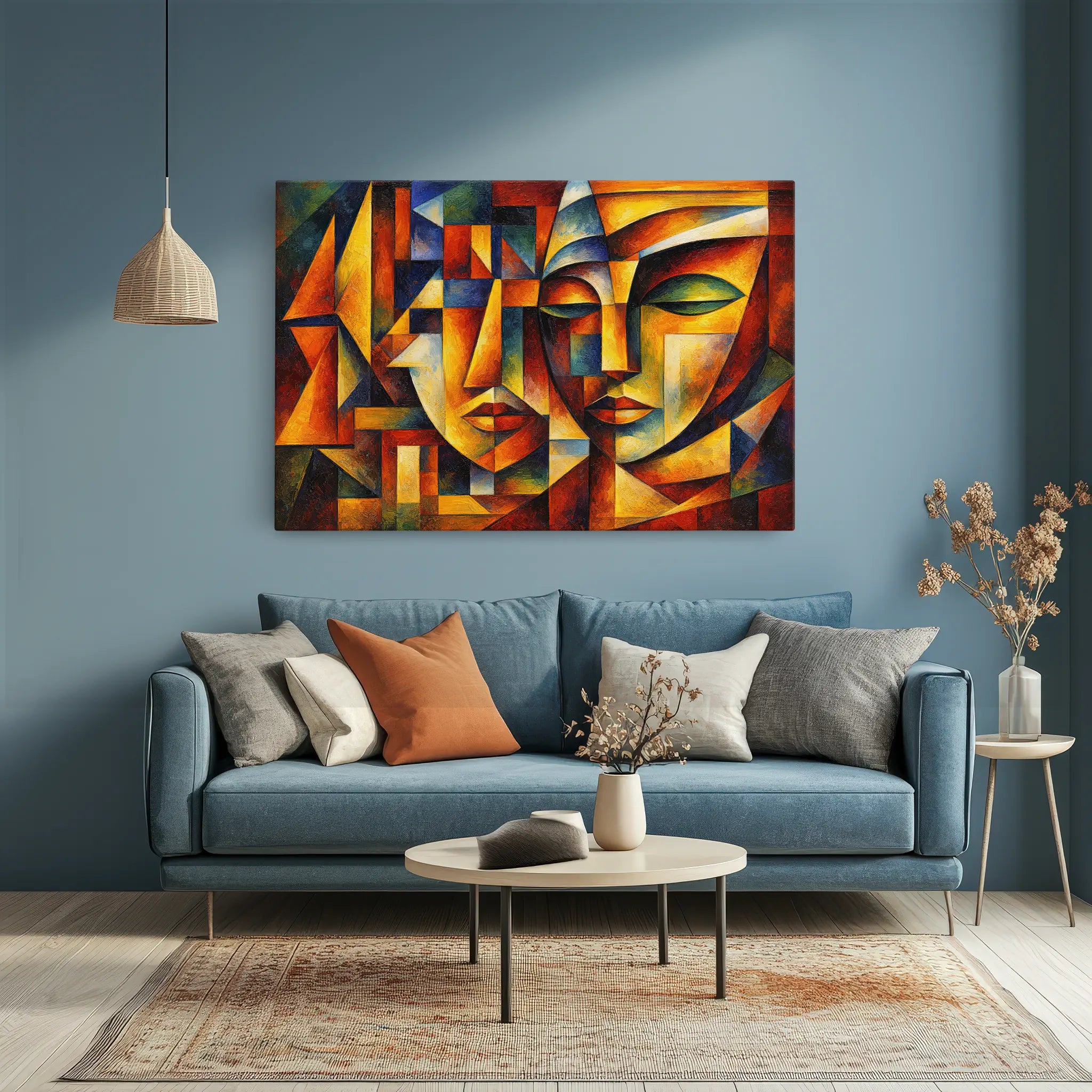 Dramatic Contrast and Depth Faces Giclée Print 329024 Visual Wall Art AR3:2H Giclée Print