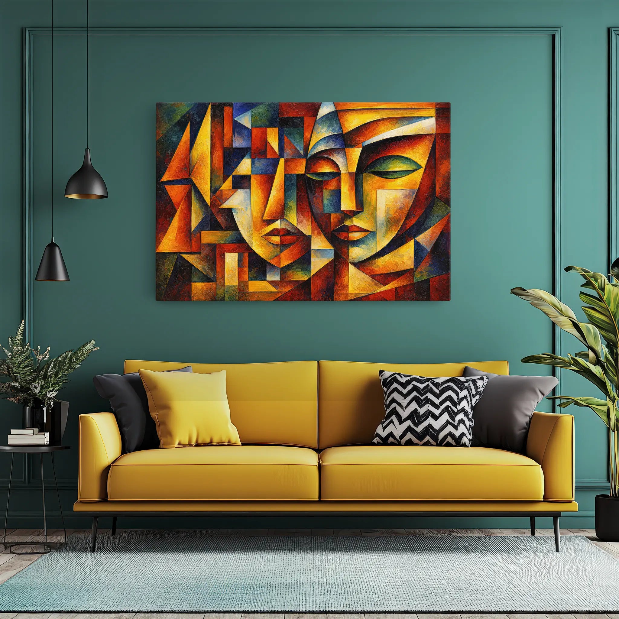 Dramatic Contrast and Depth Faces Giclée Print 329024 Visual Wall Art AR3:2H Giclée Print