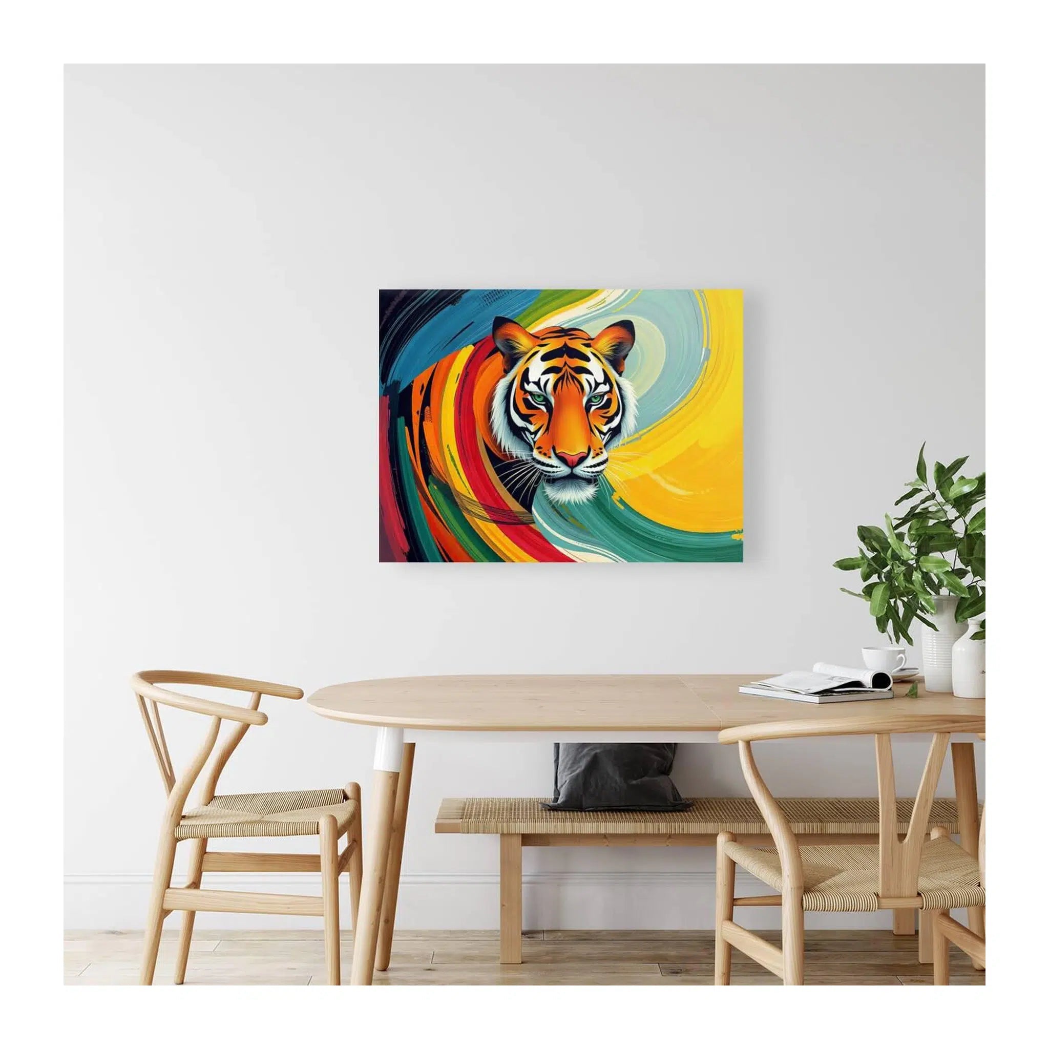 Dynalic Swirls Tiger Giclée Print 43131 Visual Wall Art