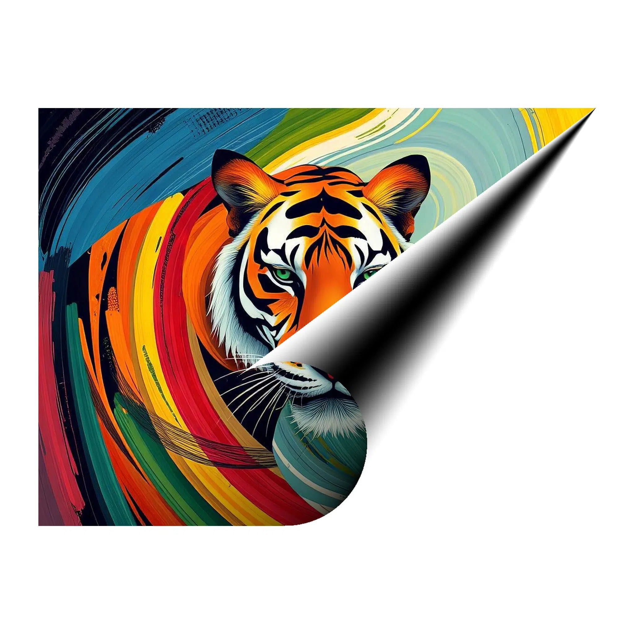 Dynalic Swirls Tiger Giclée Print 43131 Giclée Rolled Canvas Print Visual Wall Art