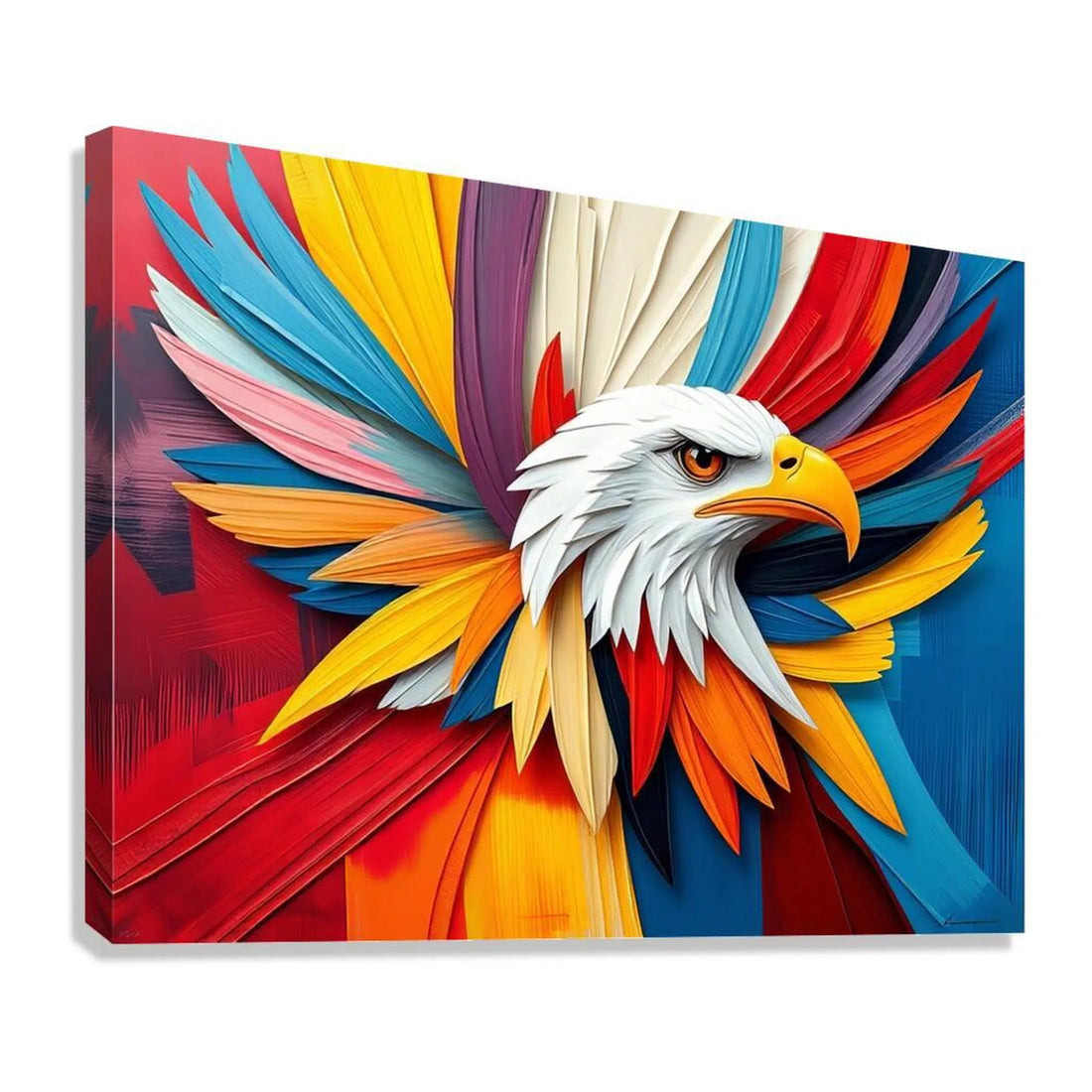 Eagle Feathers Giclée Print 43602 Giclée Stretched Canvas Print Visual Wall Art