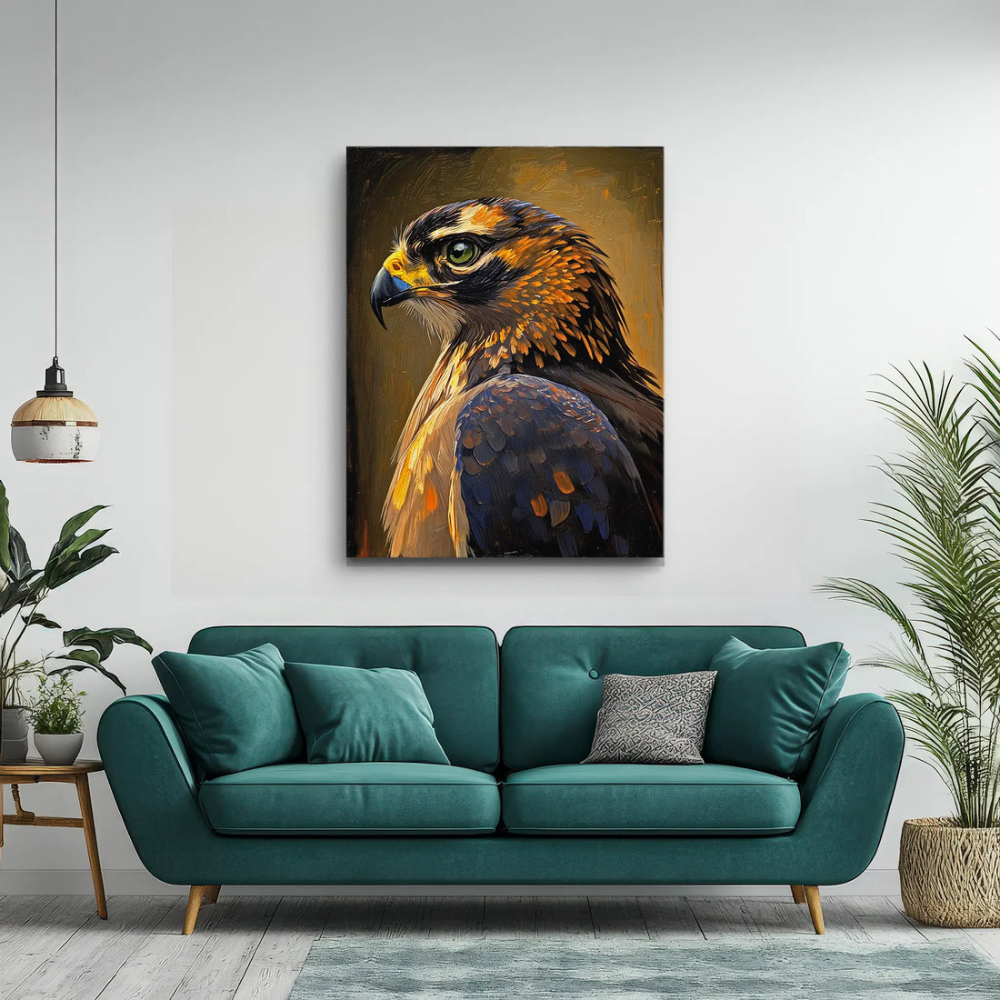 Echo Of The Skies Falcon Portrait Giclée Print 454010 Visual Wall Art AR3:4V-AR4:5V Giclée Print