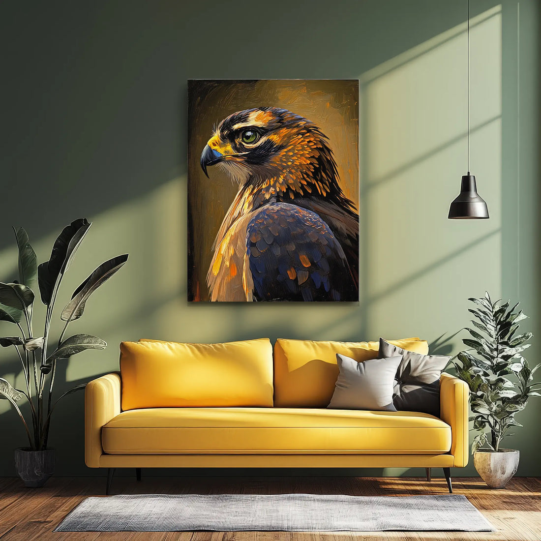 Echo Of The Skies Falcon Portrait Giclée Print 454010 Visual Wall Art AR3:4V-AR4:5V Giclée Print