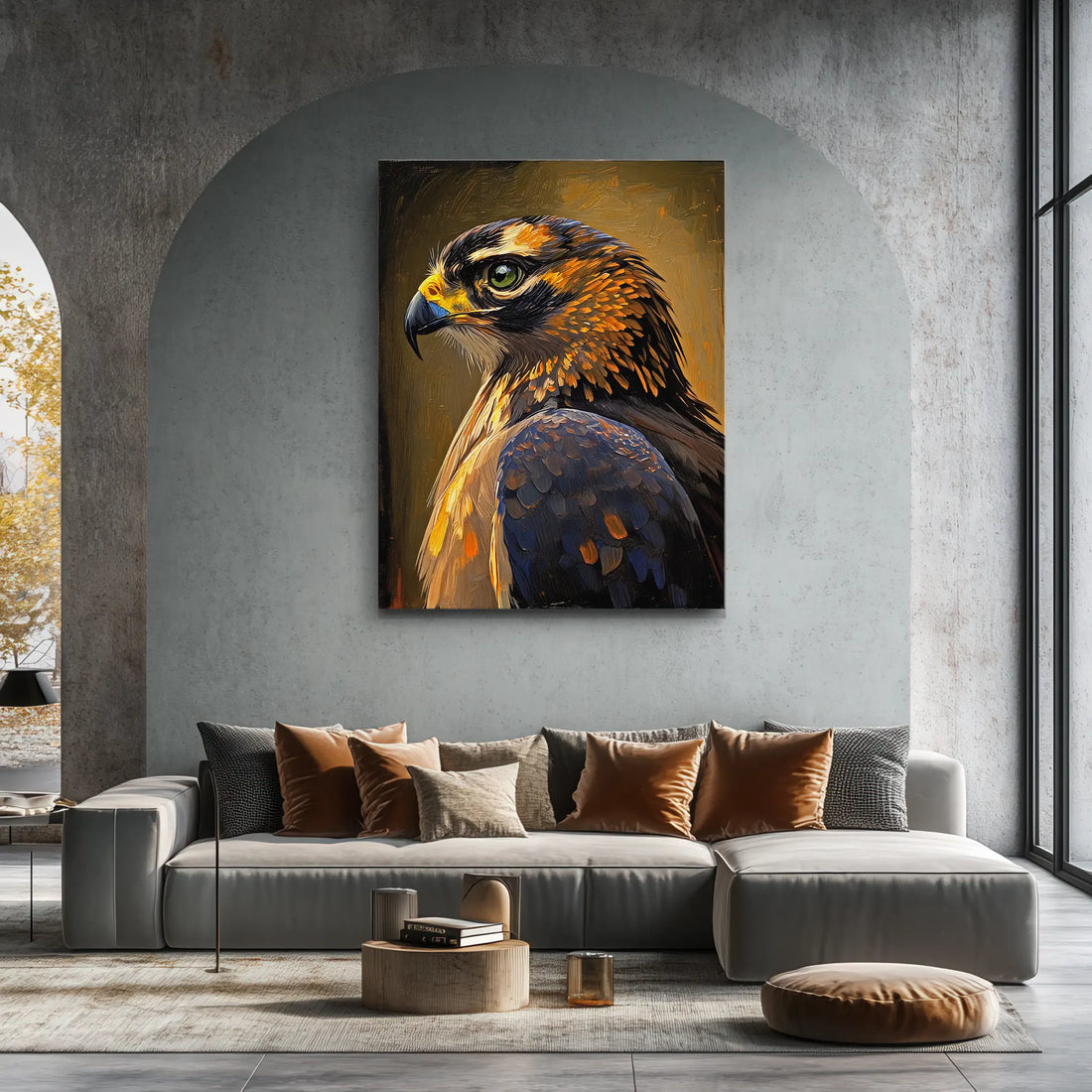 Echo Of The Skies Falcon Portrait Giclée Print 454010 Visual Wall Art AR3:4V-AR4:5V Giclée Print