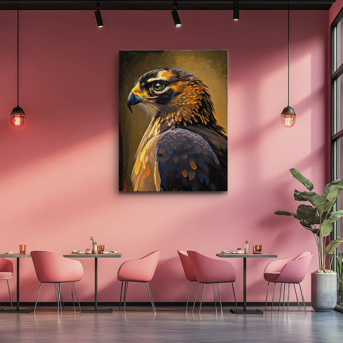 Echo Of The Skies Falcon Portrait Giclée Print 454010 Visual Wall Art AR3:4V-AR4:5V Giclée Print
