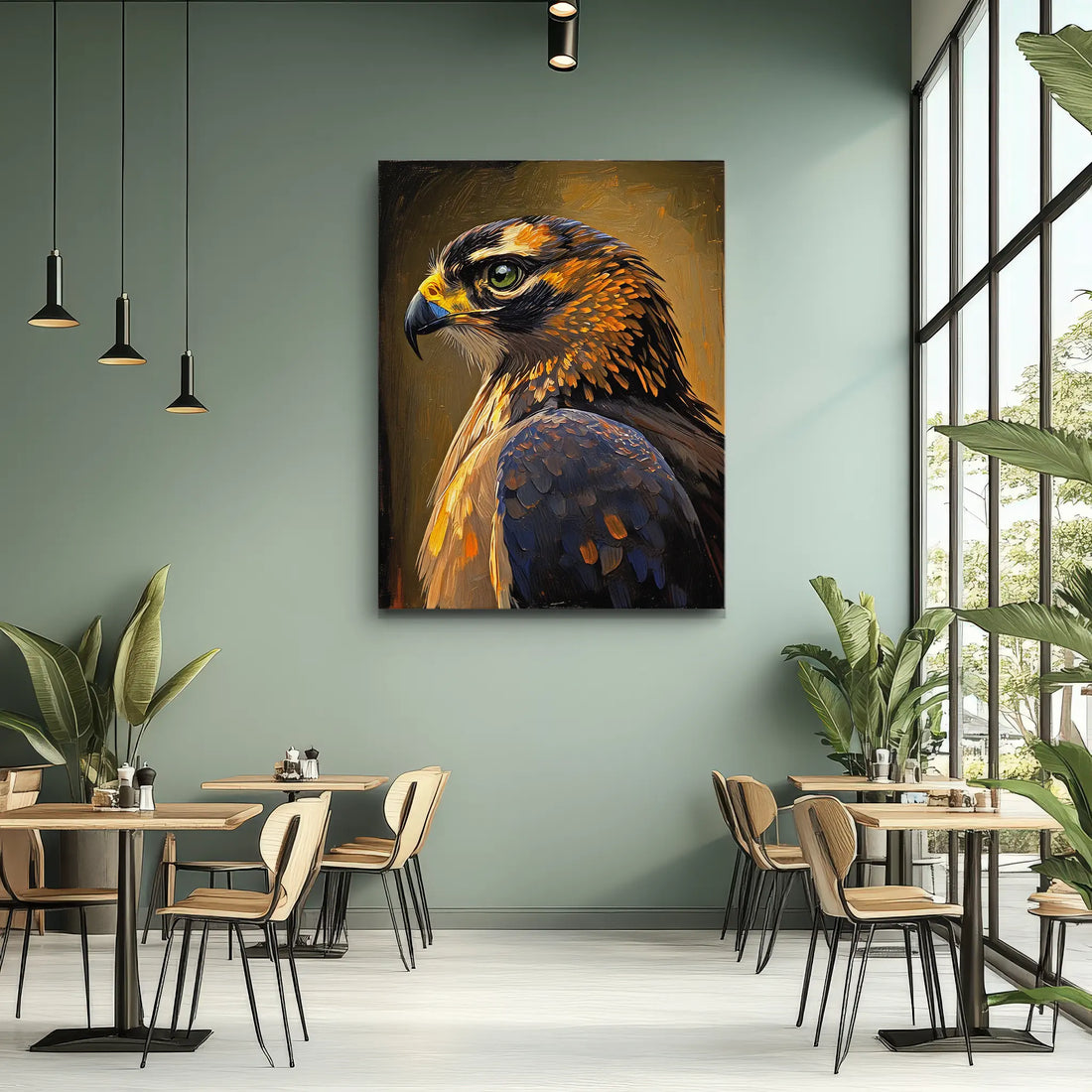Echo Of The Skies Falcon Portrait Giclée Print 454010 Visual Wall Art AR3:4V-AR4:5V Giclée Print