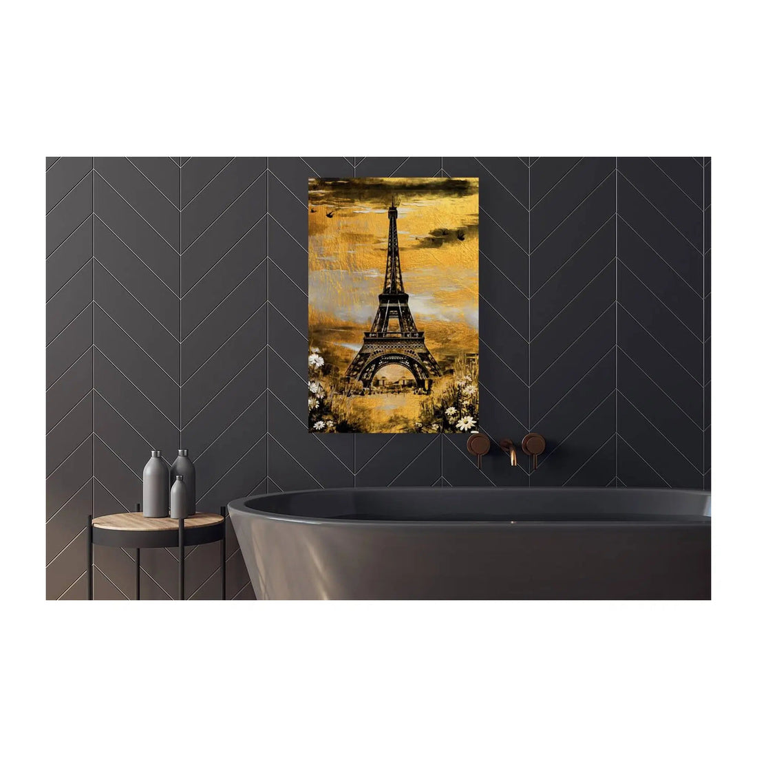 Eiffel Tower Gold Giclee Print 23903 Pictorem.com