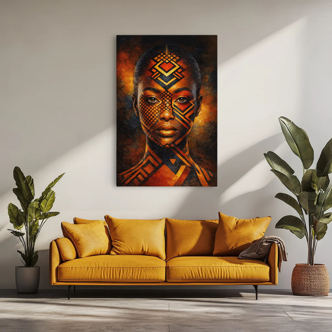 Ember Geometric Portrait Giclée Print 235005 Visual Wall Art AR2:3V Giclée Print