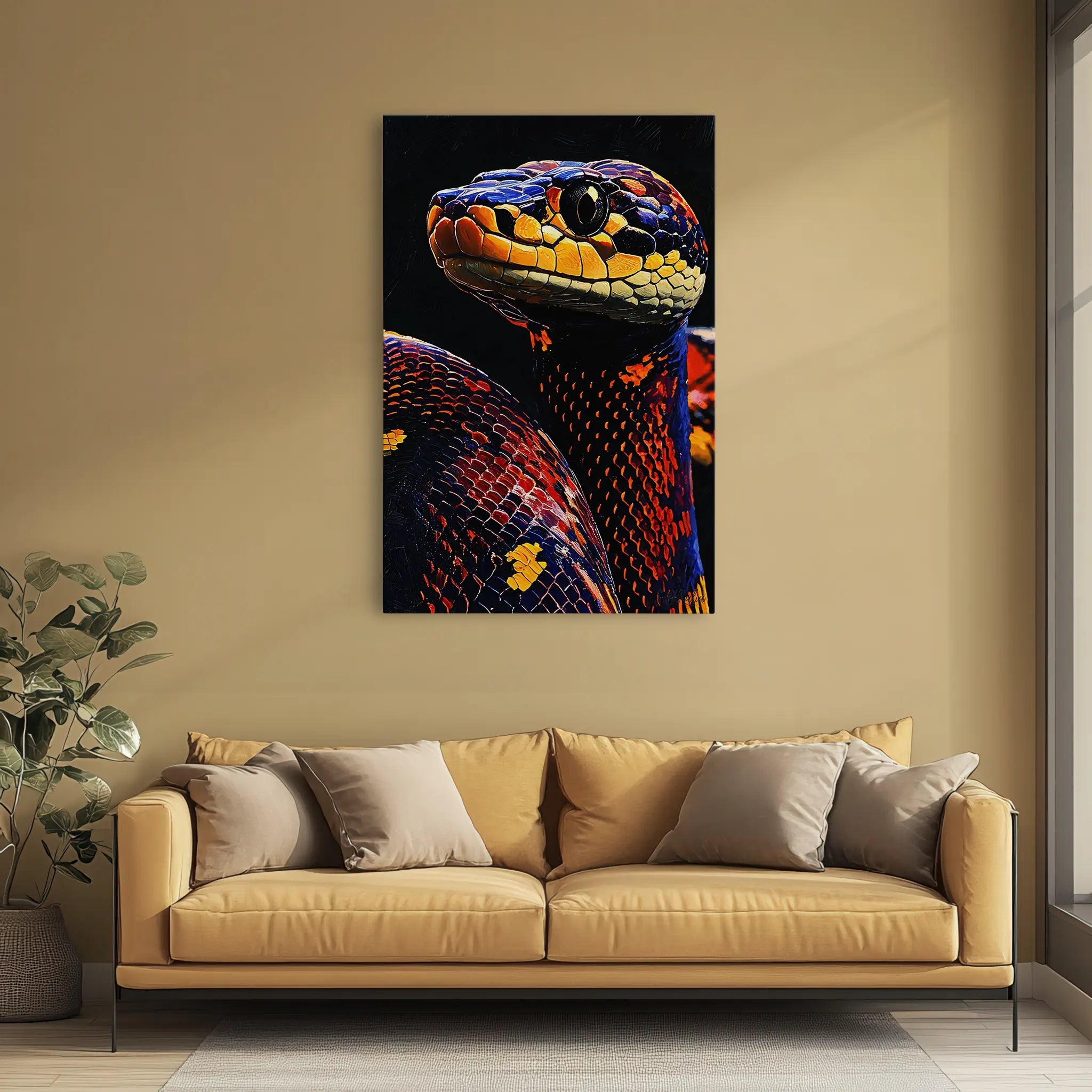 Embercoil The Painted Python Giclée Print 231074 Visual Wall Art AR2:3V Giclée Print