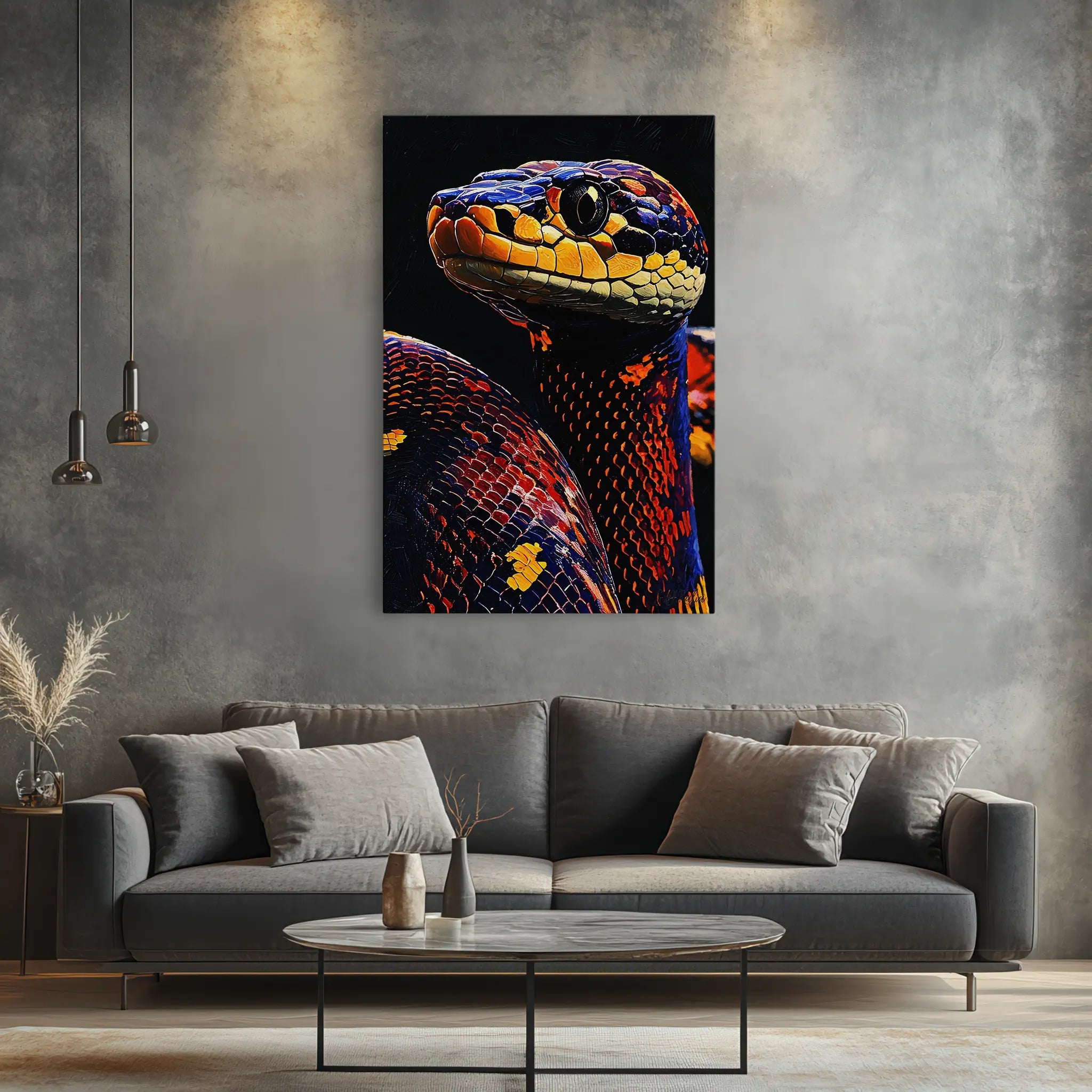 Embercoil The Painted Python Giclée Print 231074 Visual Wall Art AR2:3V Giclée Print