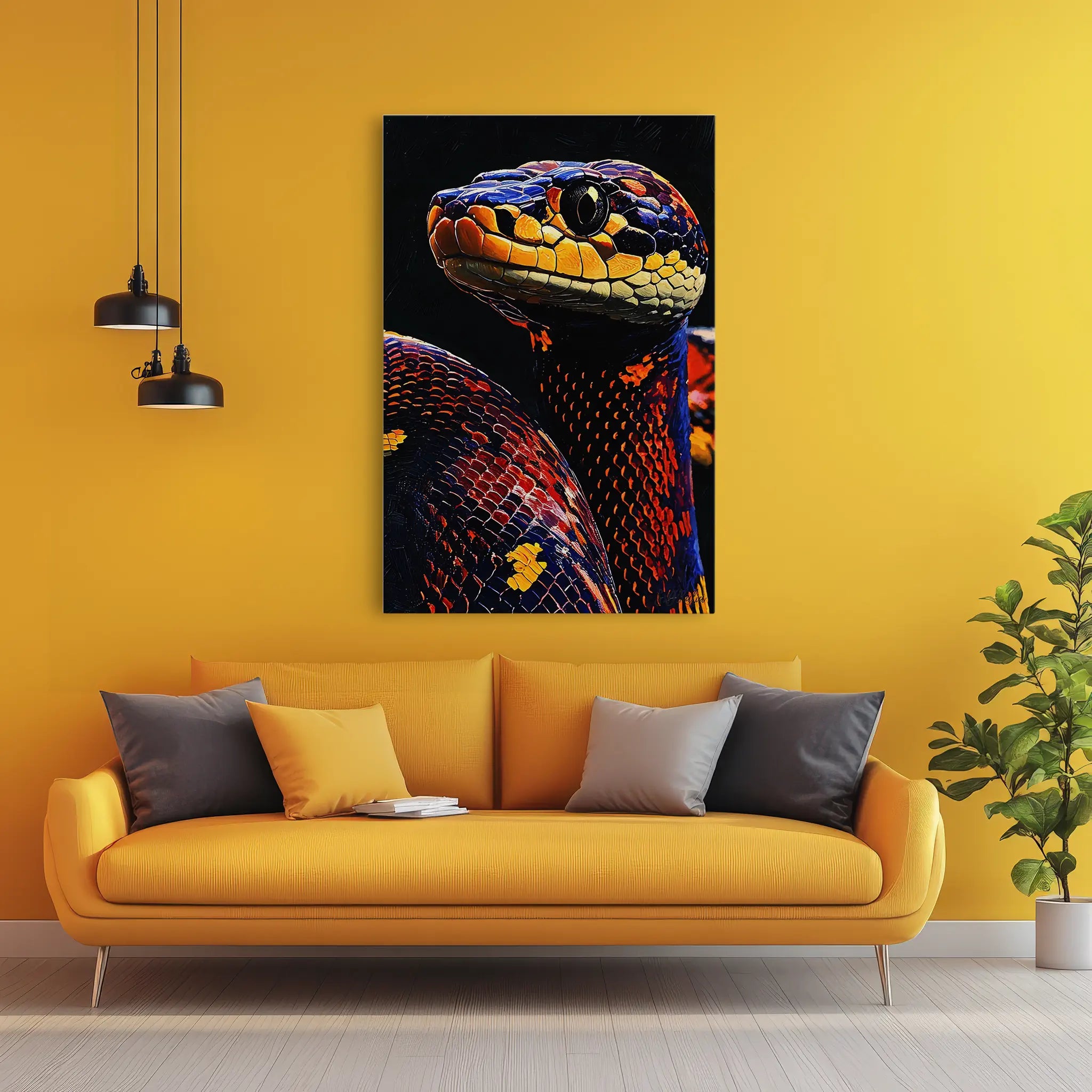 Embercoil The Painted Python Giclée Print 231074 Visual Wall Art AR2:3V Giclée Print