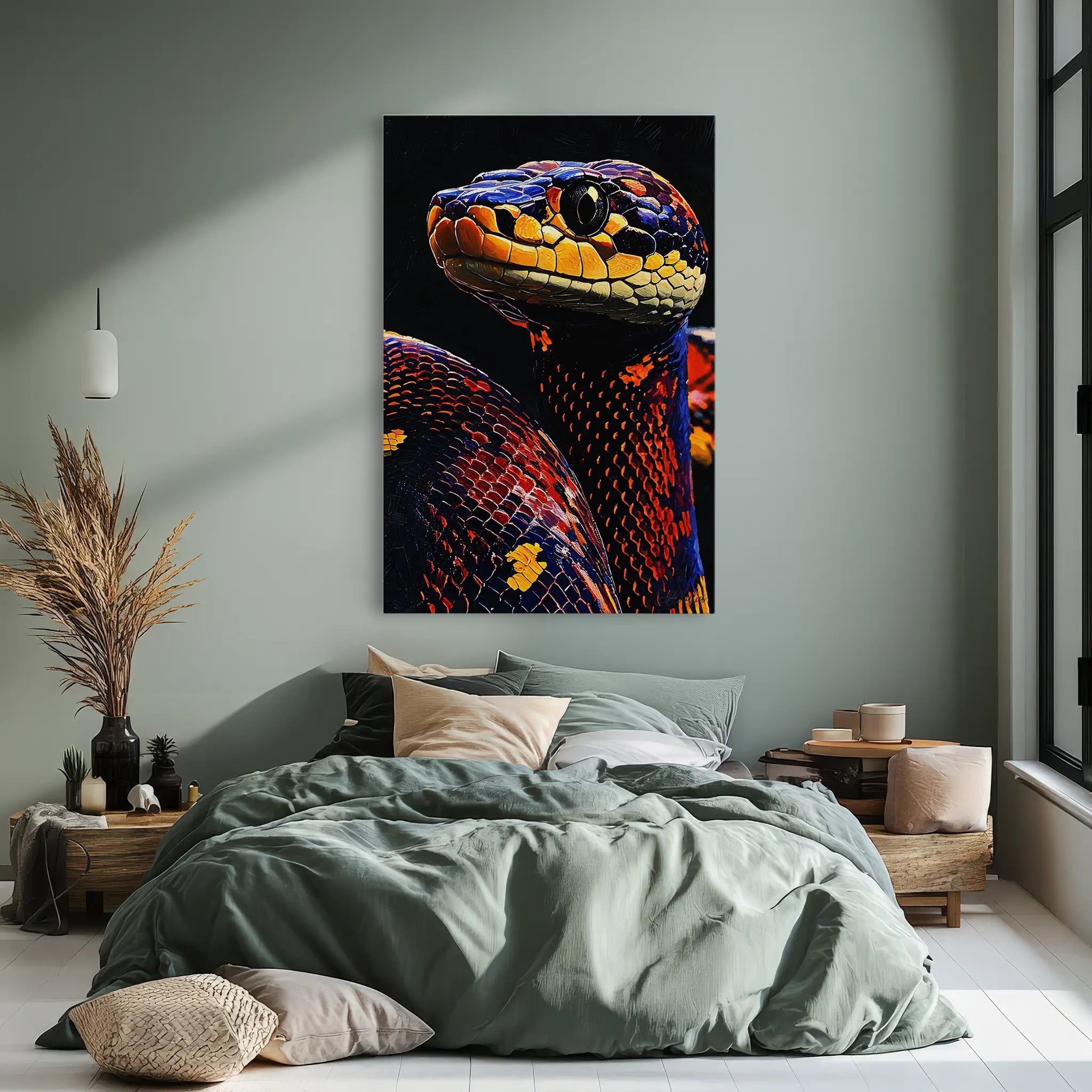 Embercoil The Painted Python Giclée Print 231074 Visual Wall Art AR2:3V Giclée Print