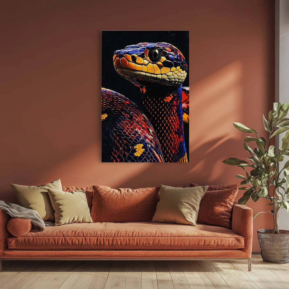 Embercoil The Painted Python Giclée Print 231074 Visual Wall Art AR2:3V Giclée Print